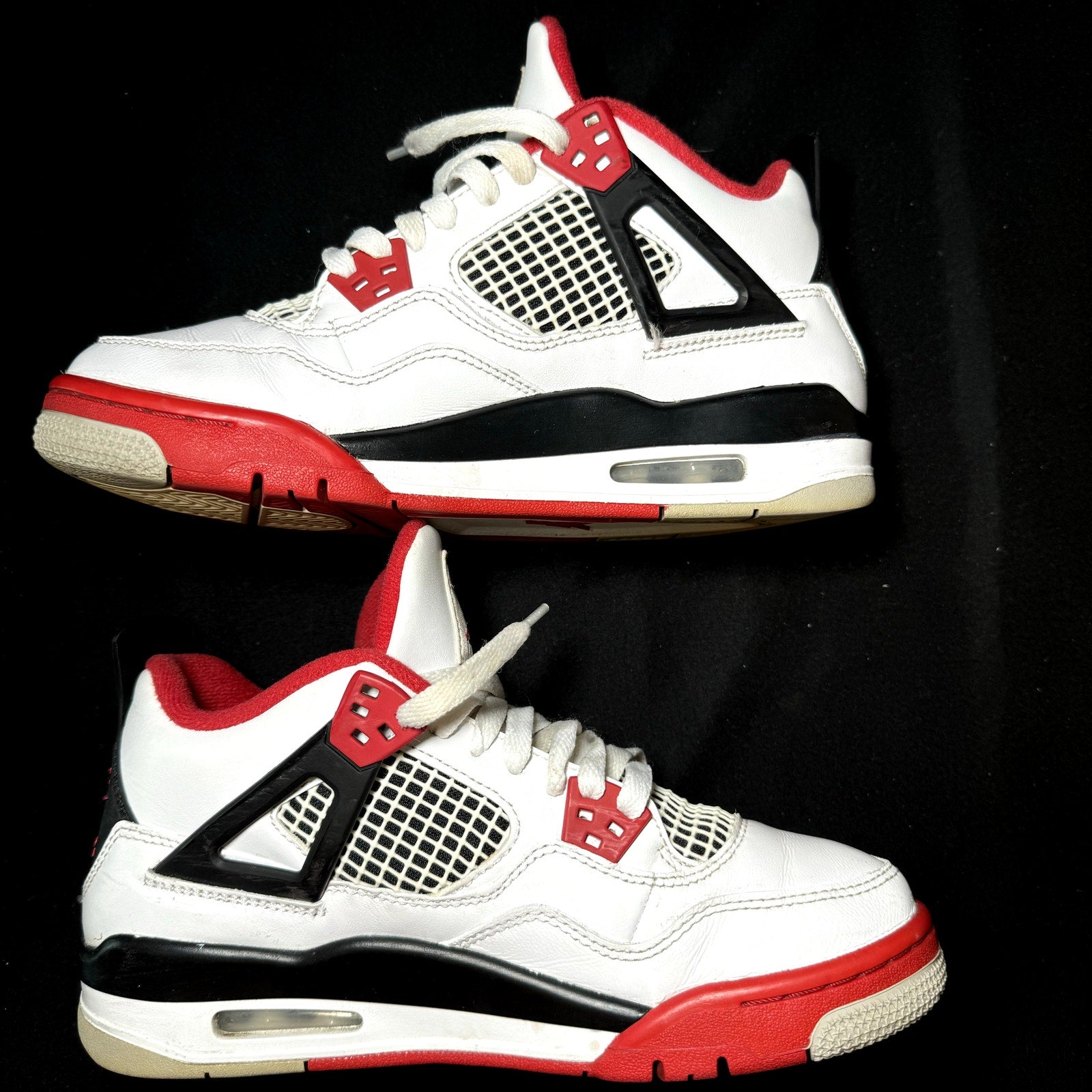 Air Jordan 4 Retro OG GS Fire Red 2020 Kids Shoes - Size 6