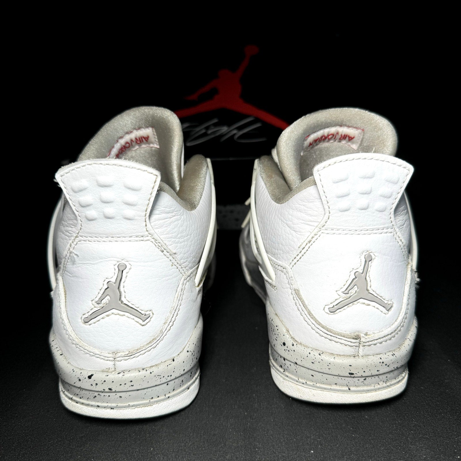 Air Jordan 4 Retro GS White Oreo 2021 Kids Shoes - Size 5.5