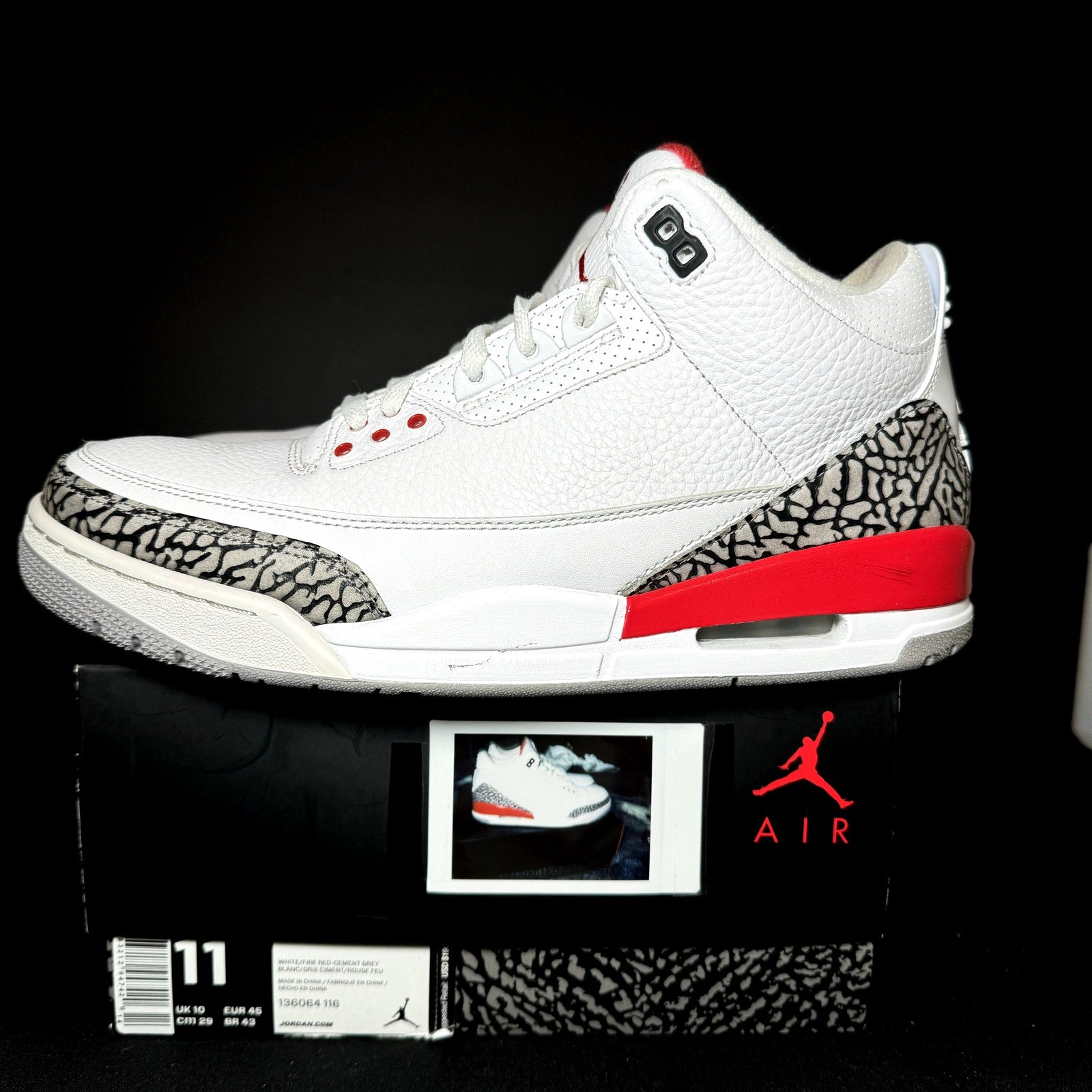 Air Jordan 3 Retro Hall of Fame Men's Shoes - Size 11