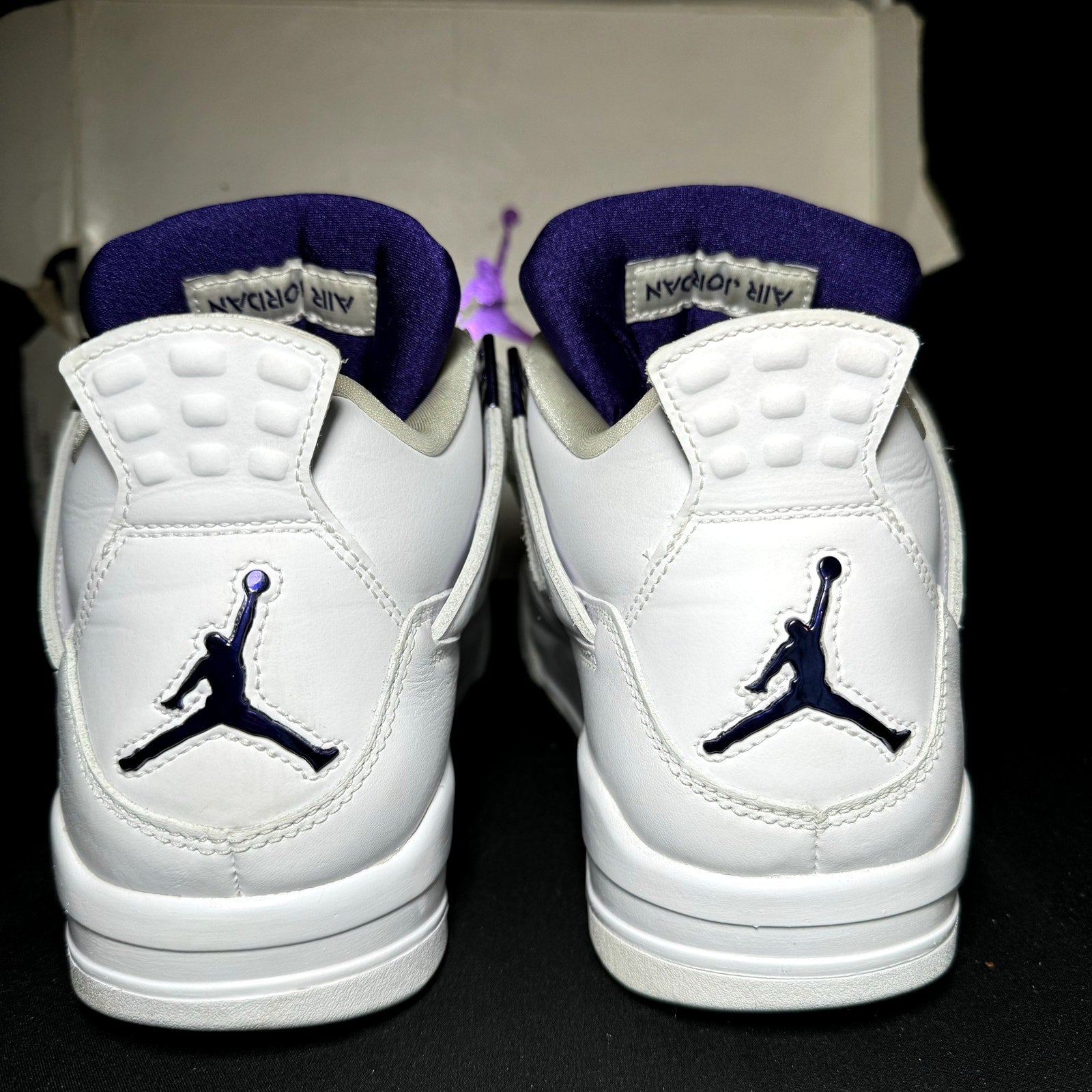 Air Jordan 4 Retro Purple Metallic Men's Shoes - Size 9.5