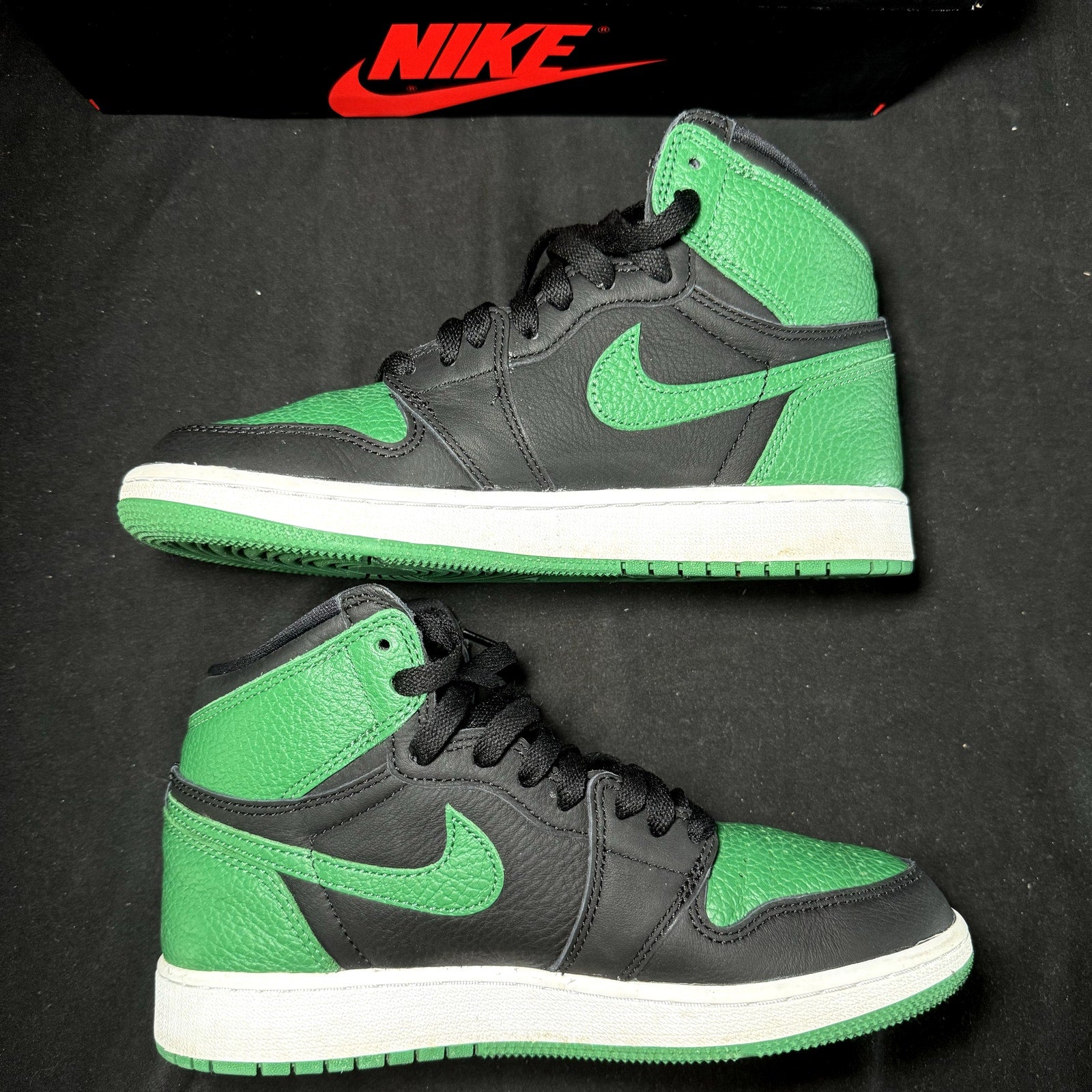 Air Jordan 1 Retro High OG GS Pine Green 2.0 2020 Kids Shoes - Size 5.5