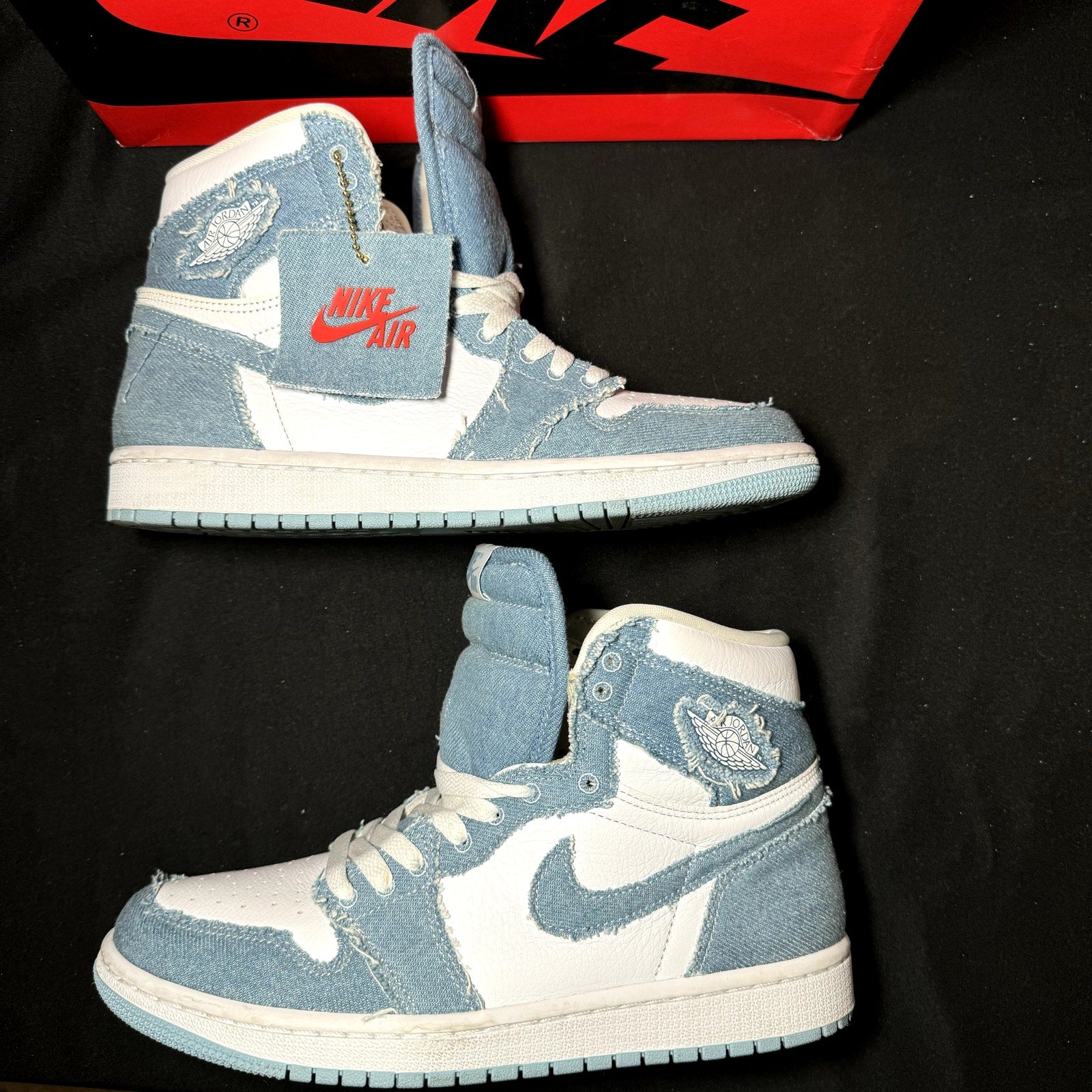 Air Jordan 1 Retro High OG Denim Women's Shoes - Size 9