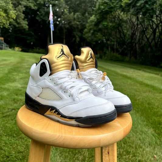 Air Jordan 5 Retro Olympic Men's Shoes - Size 8