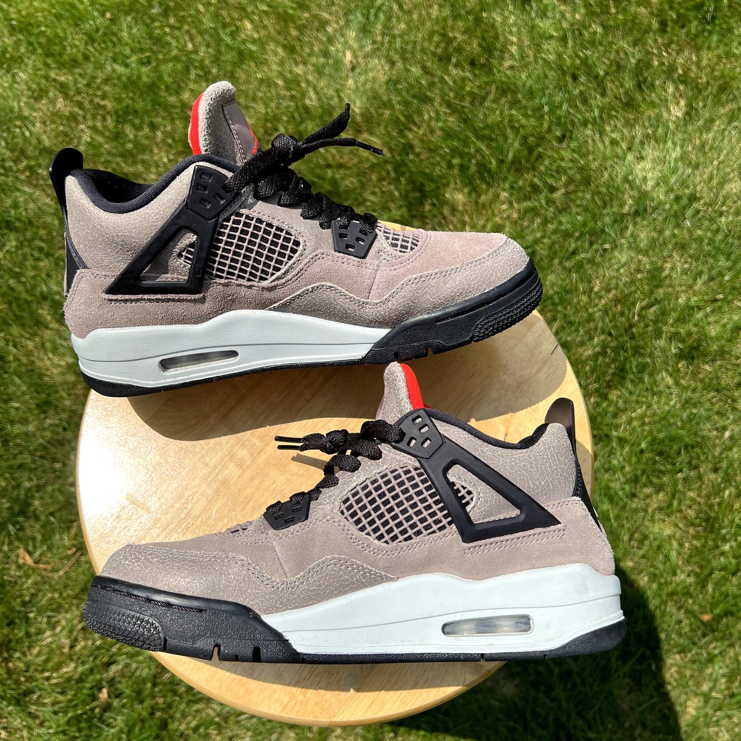 Air Jordan 4 Retro GS Taupe Haze Men's Shoes - Size 7