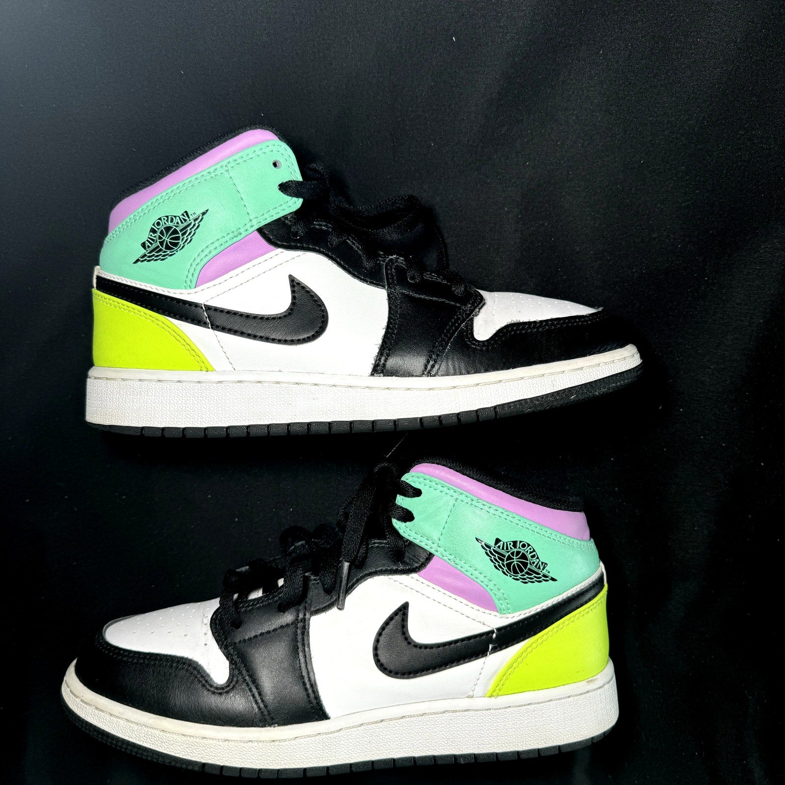 Air Jordan 1 Mid GS Pastel Kids Shoes - Size 6