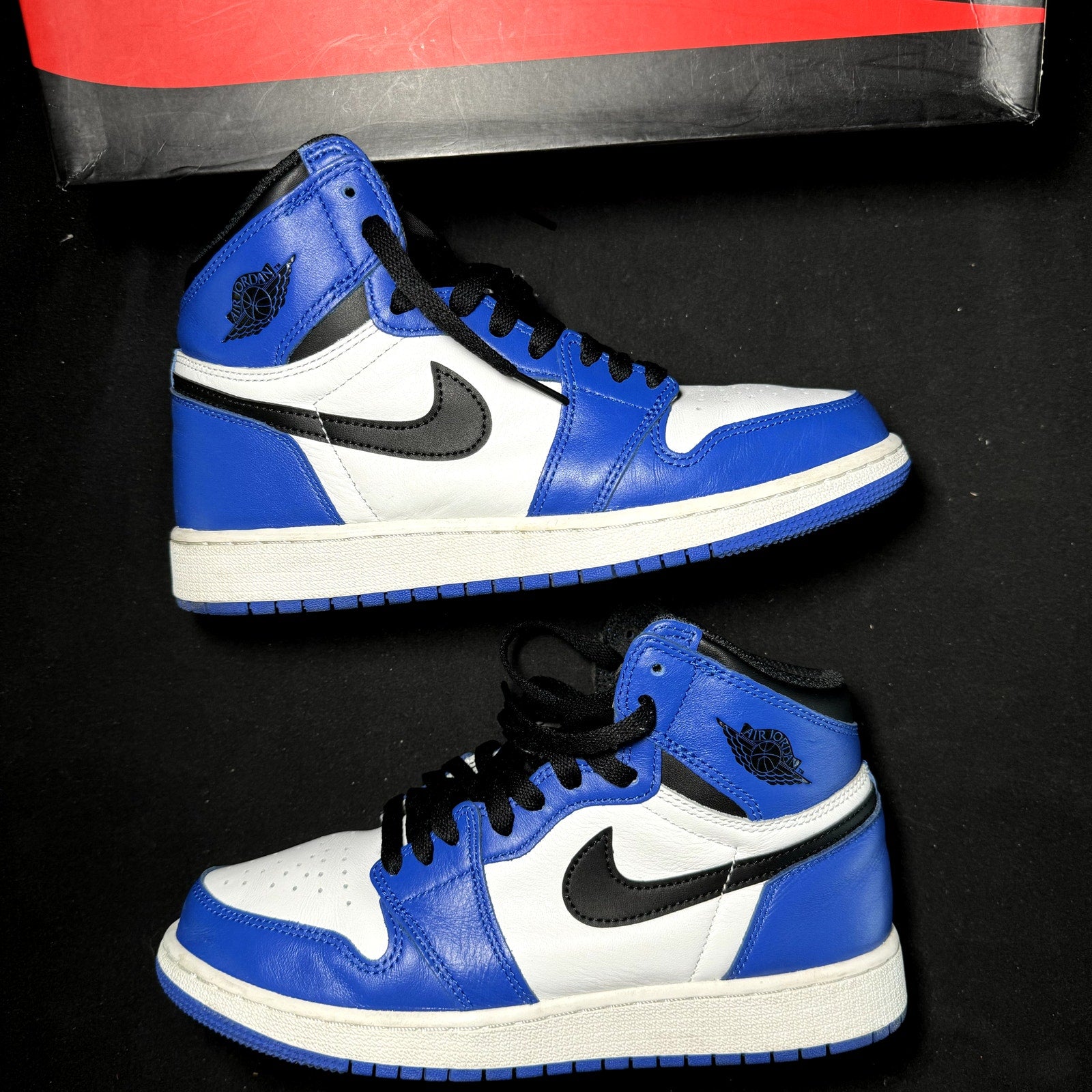 Air Jordan 1 Retro High OG BG Game Royal 2018 Kids Shoes - Size 6.5