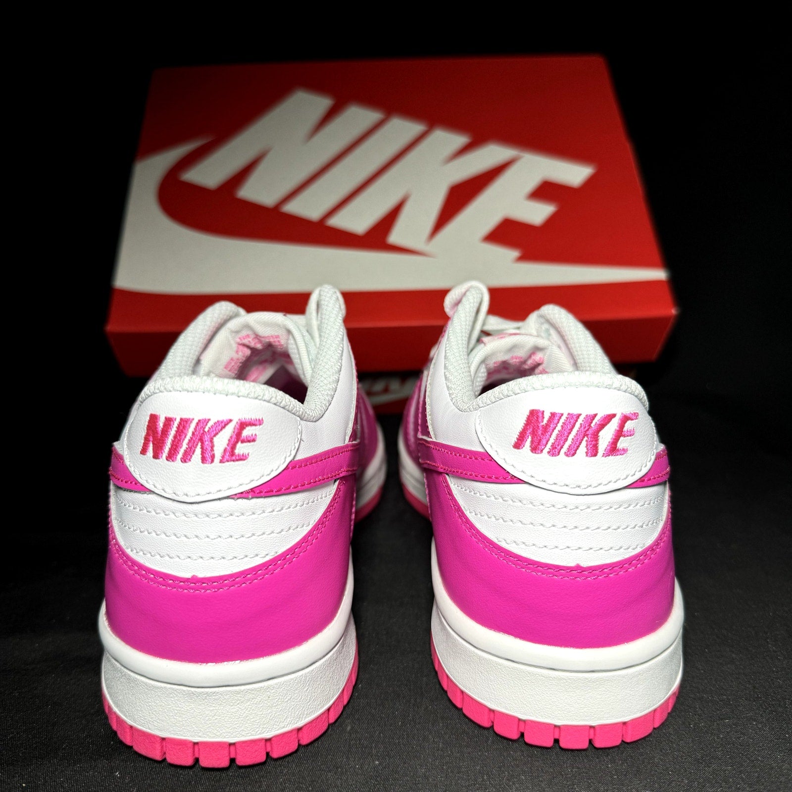 Nike Dunk Low GS laser Fuchsia 2023 Kids Shoes - Size 7