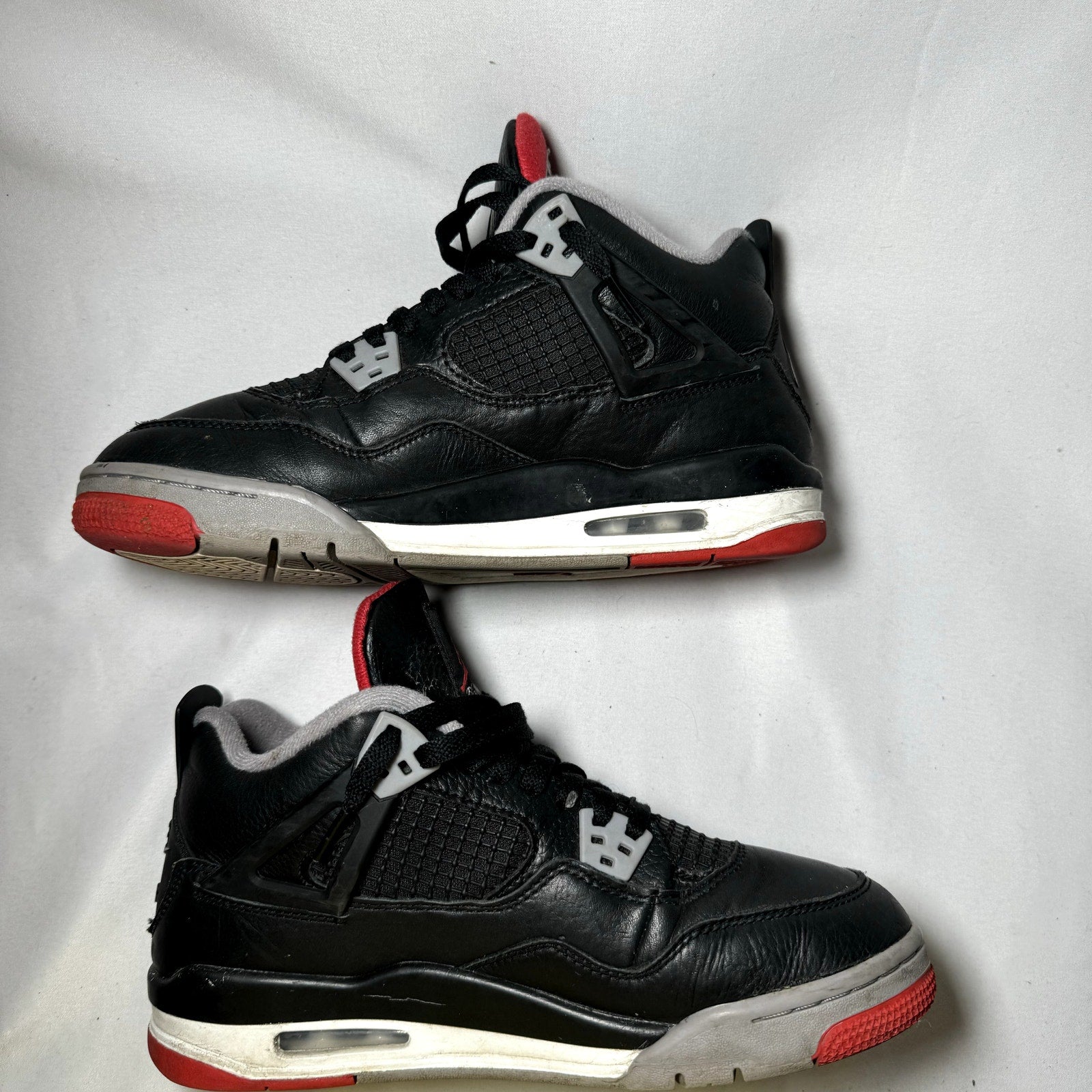 Air Jordan 4 Retro GS Bred Reimagined Kids Shoes - Size 7