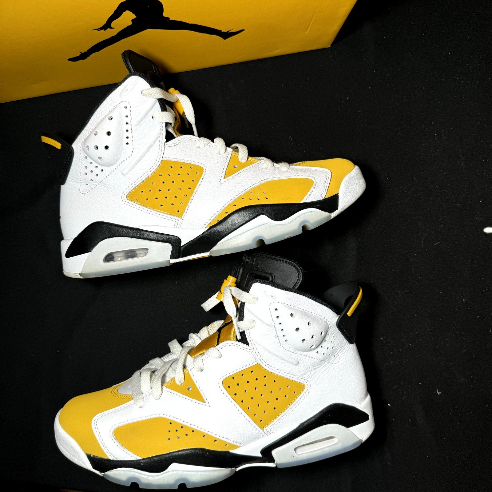 Air Jordan 6 Retro Yellow Ochre Men's Shoes - Size 8.5