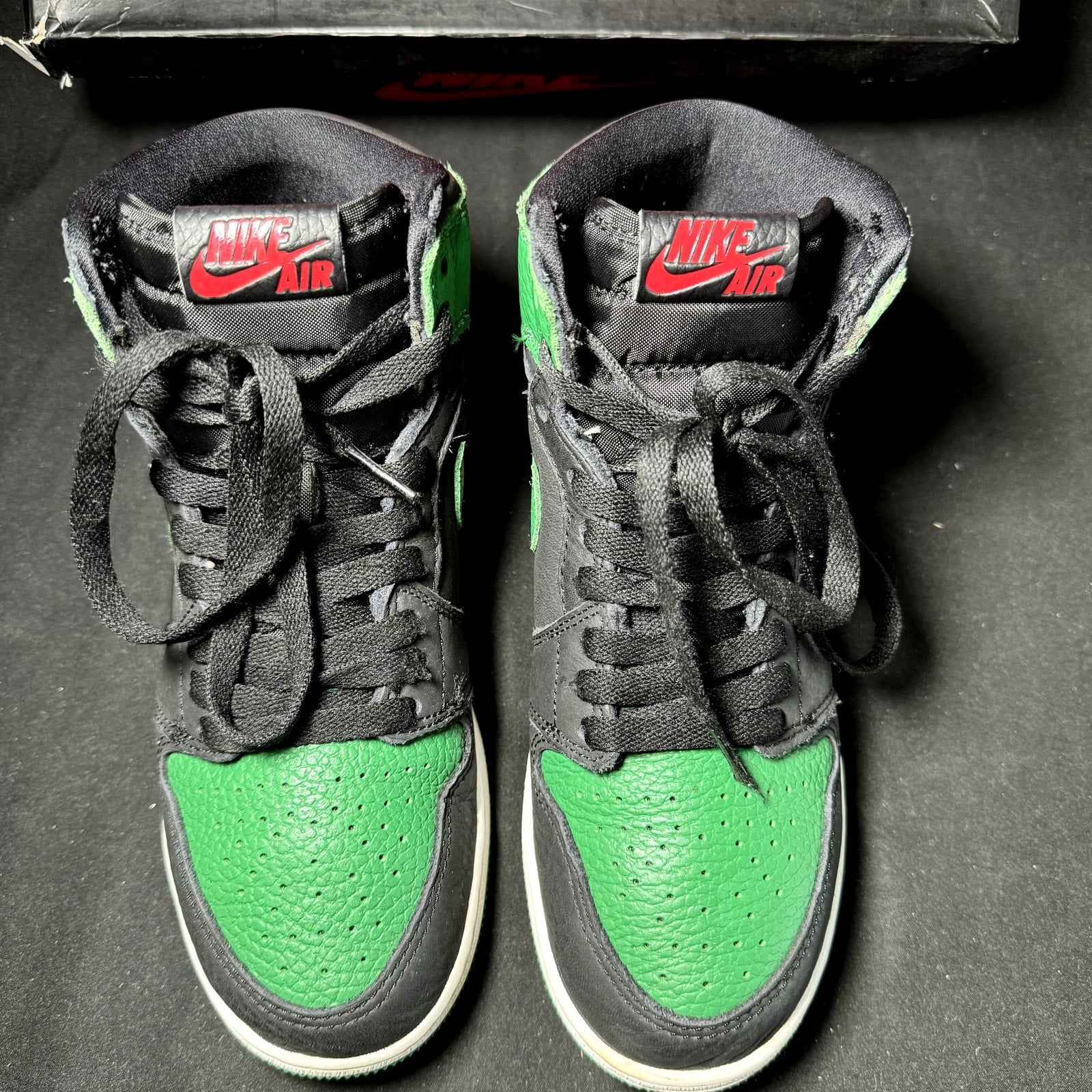 Air Jordan 1 Retro High OG GS Pine Green 2.0 2020 Kids Shoes  - Size 5.5