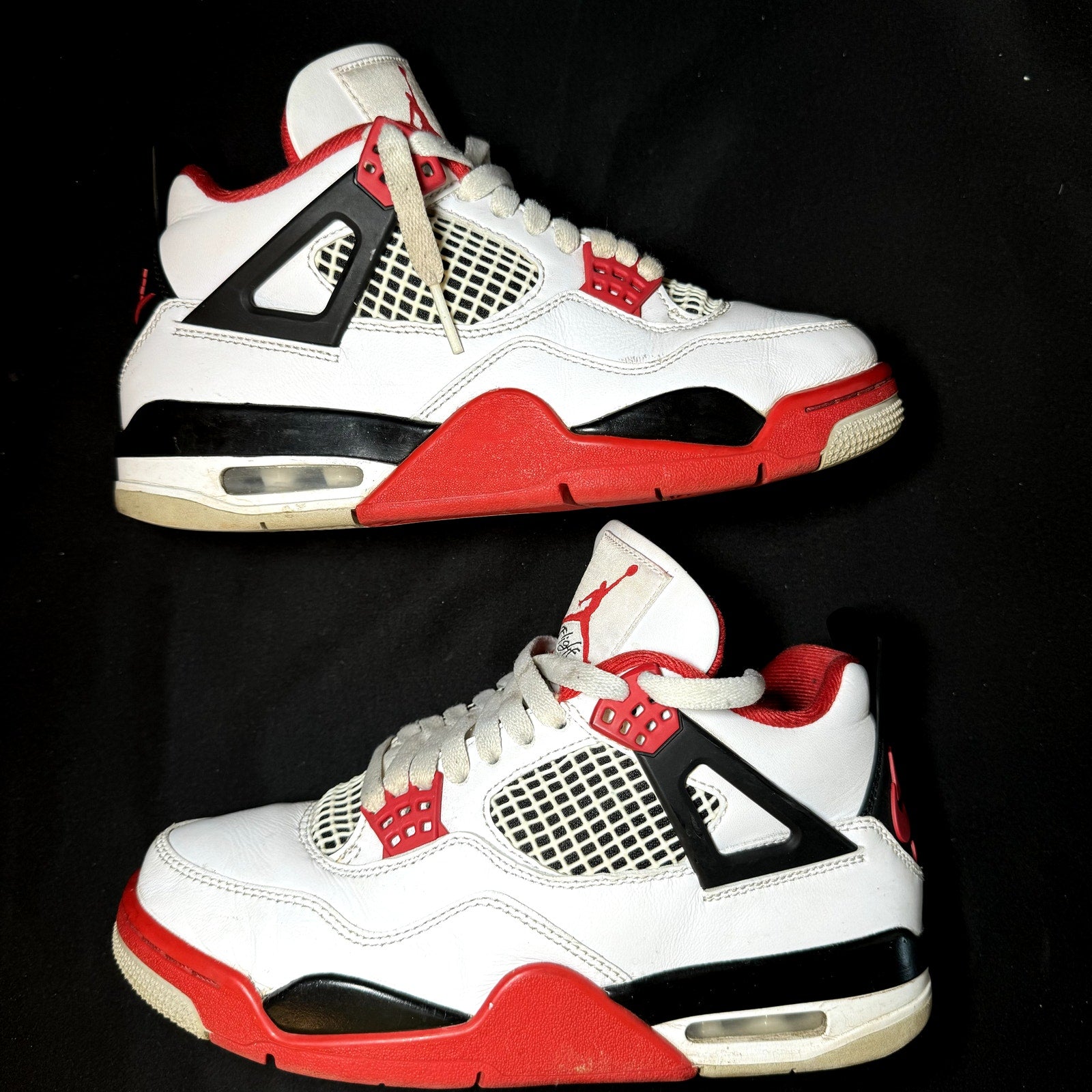 Air Jordan 4 Retro OG Fire Red 2020 Kids Shoes - Size 5.5