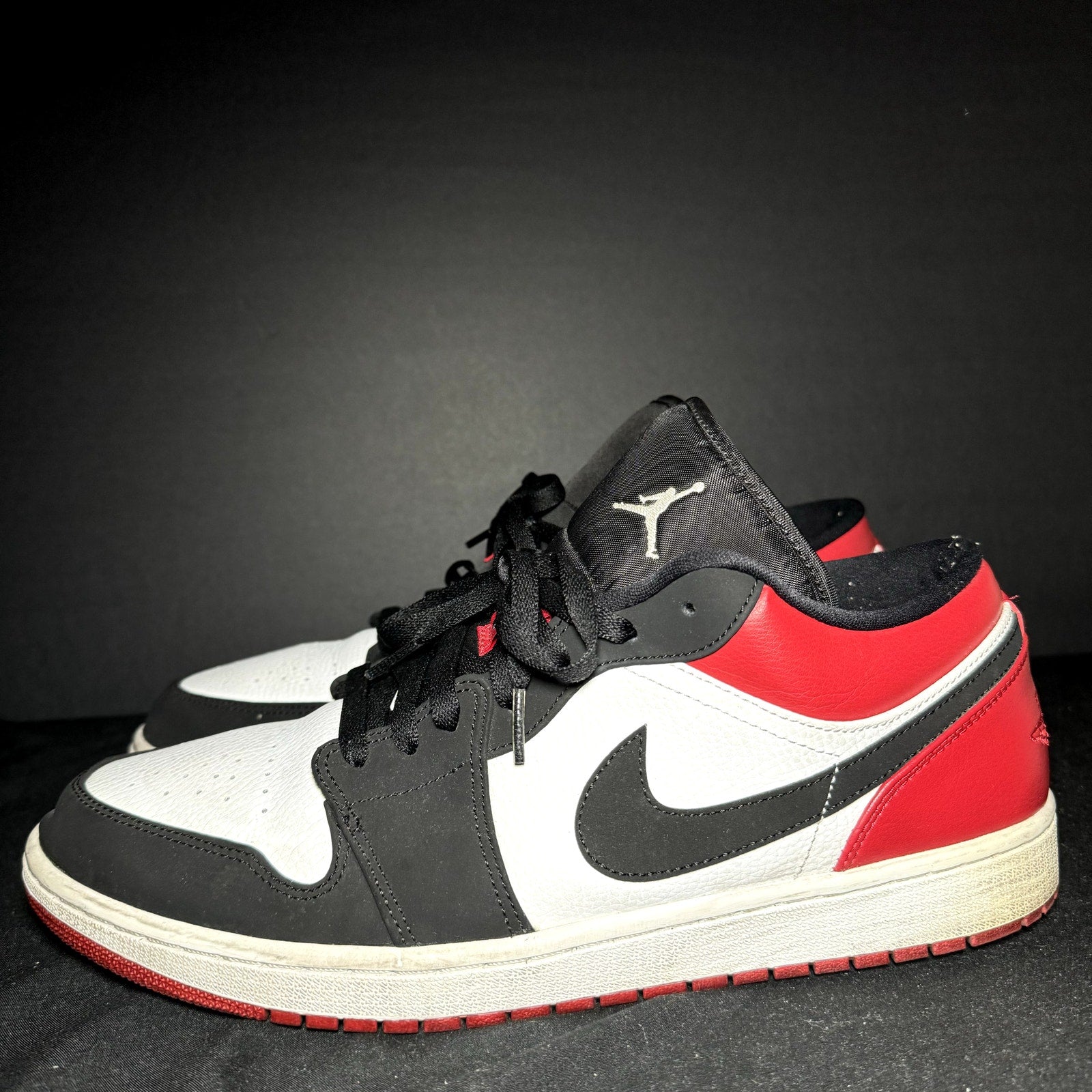 Air Jordan 1 Low Black Toe Men's Shoes - Size 13