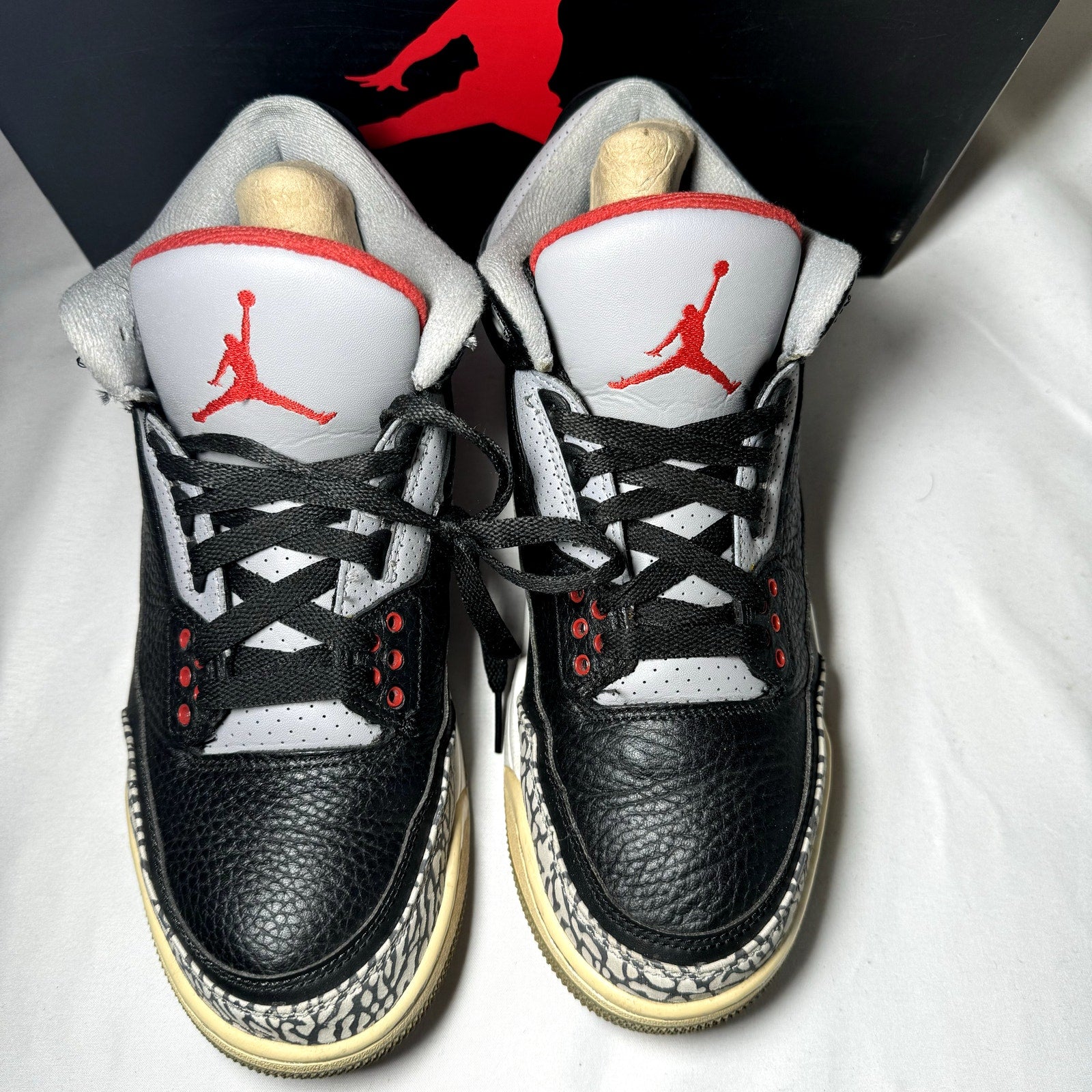 Air Jordan 3 Retro OG Black Cement 2018 Men's Shoes - Size 8.5