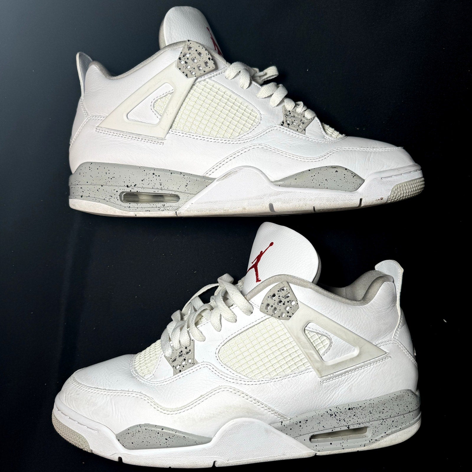 Air Jordan 4 Retro White Oreo Men's Shoes - Size 14