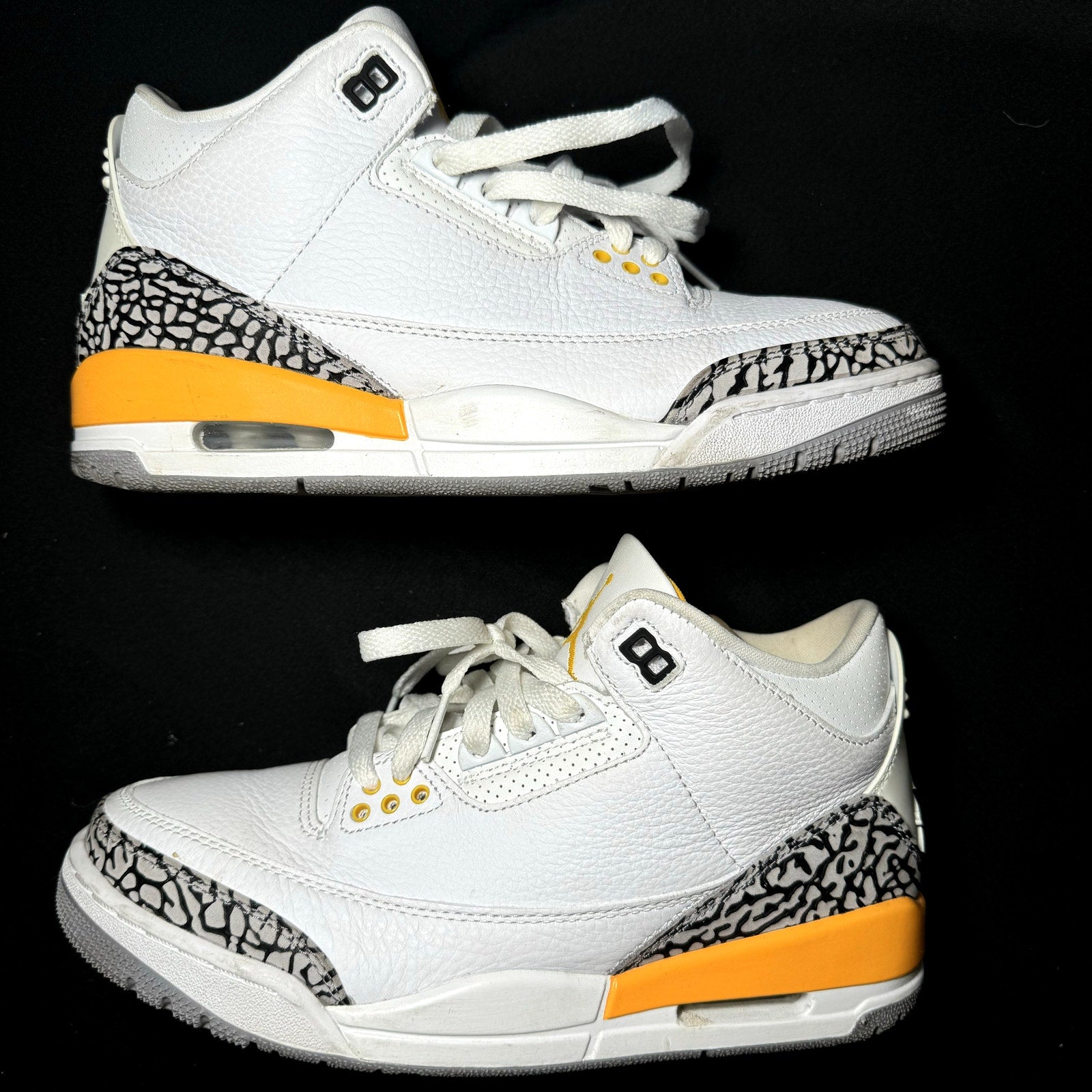 Nike Air Jordan 3 Retro Laser Orange Women's Shoes - Size 8