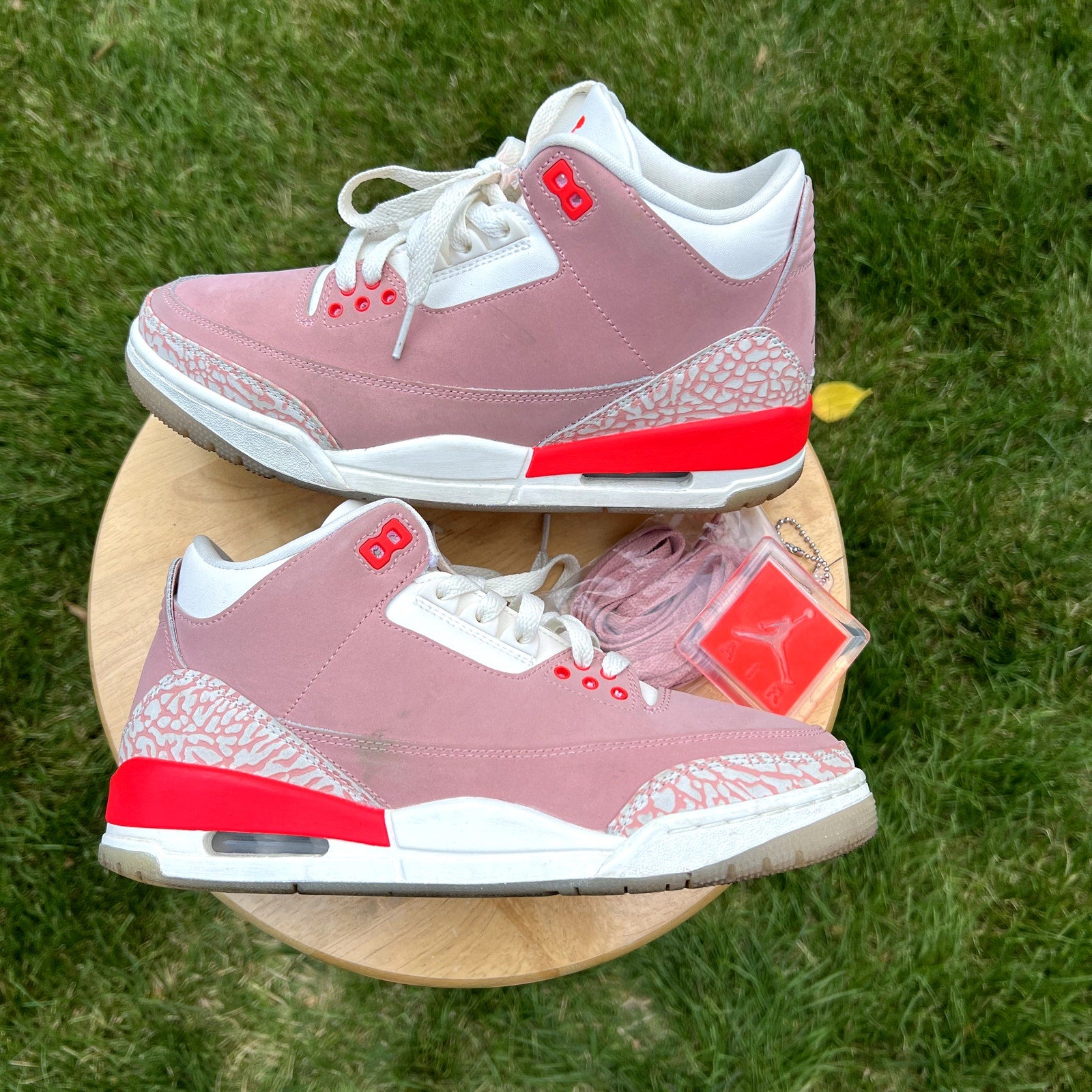 Wmns Air Jordan 3 Retro Rust Pink Women's Shoes - Size 8.5