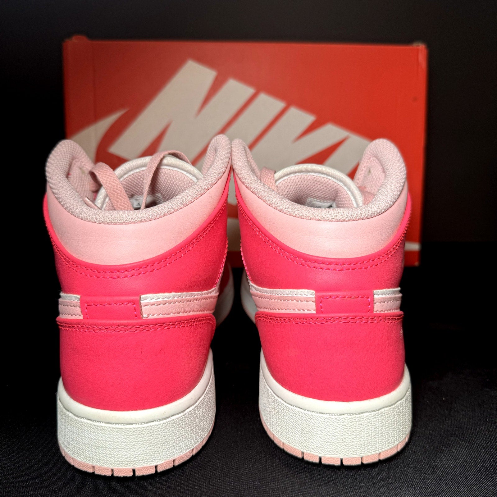 Air Jordan 1 Mid GS Fierce Pink Men's Shoes - Size 7