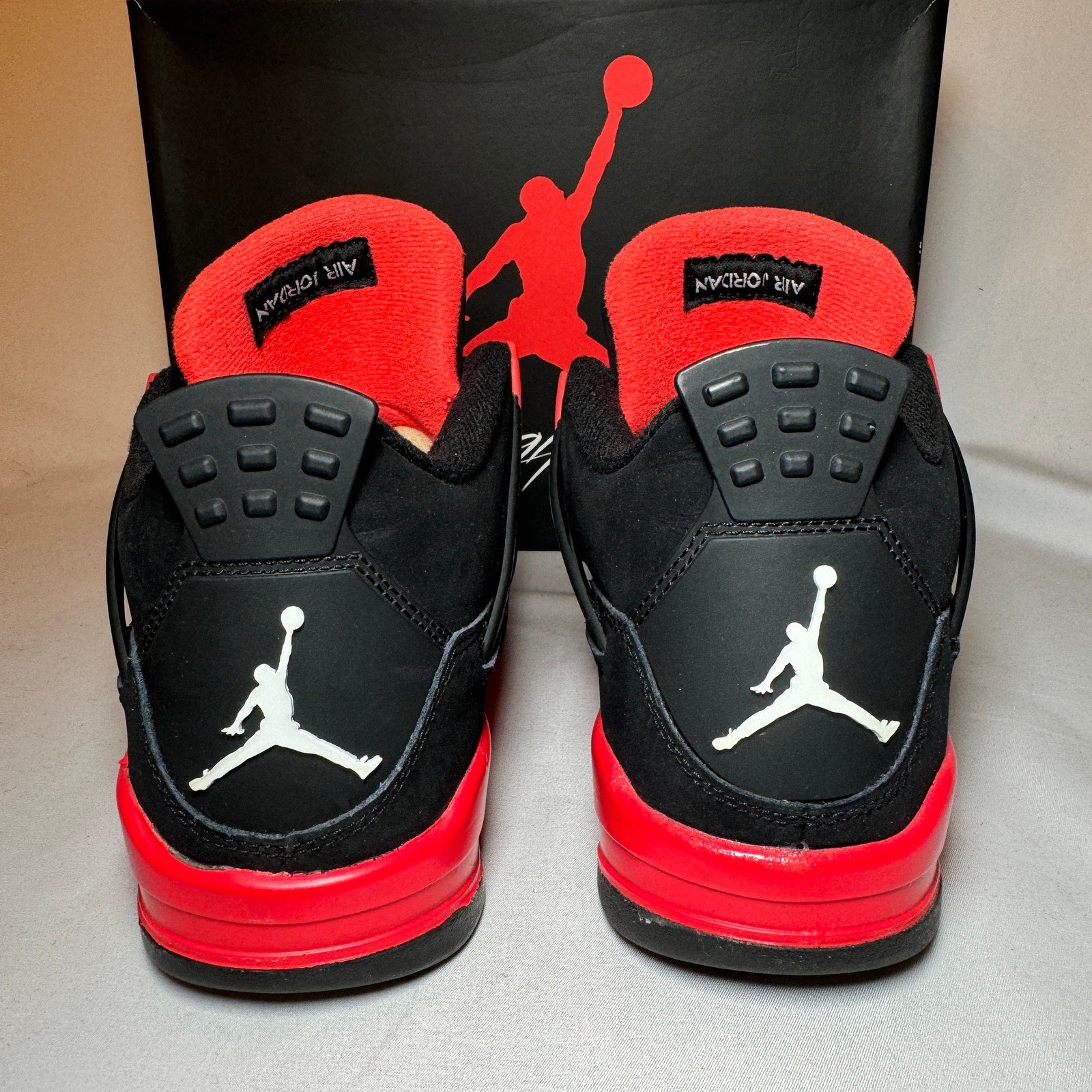 Air Jordan 4 Retro GS Red Thunder Kids Shoes - Size 6.5