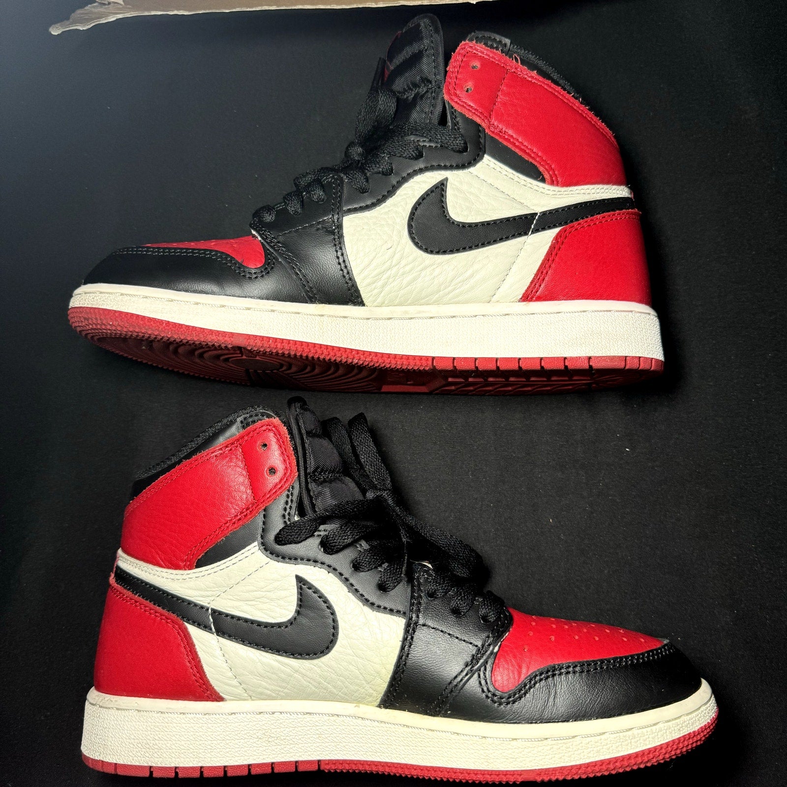 Air Jordan 1 OG BG Bred Toe 2018 Kids Shoes - Size 6