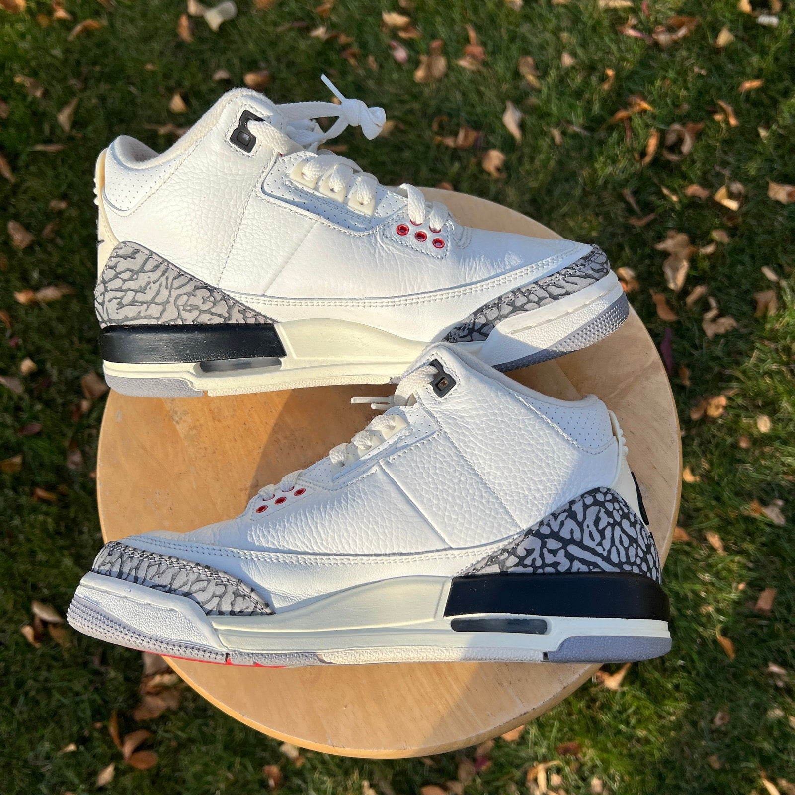 Air Jordan 3 Retro GS White Cement Reimagined Kids Shoes - Size 6.5