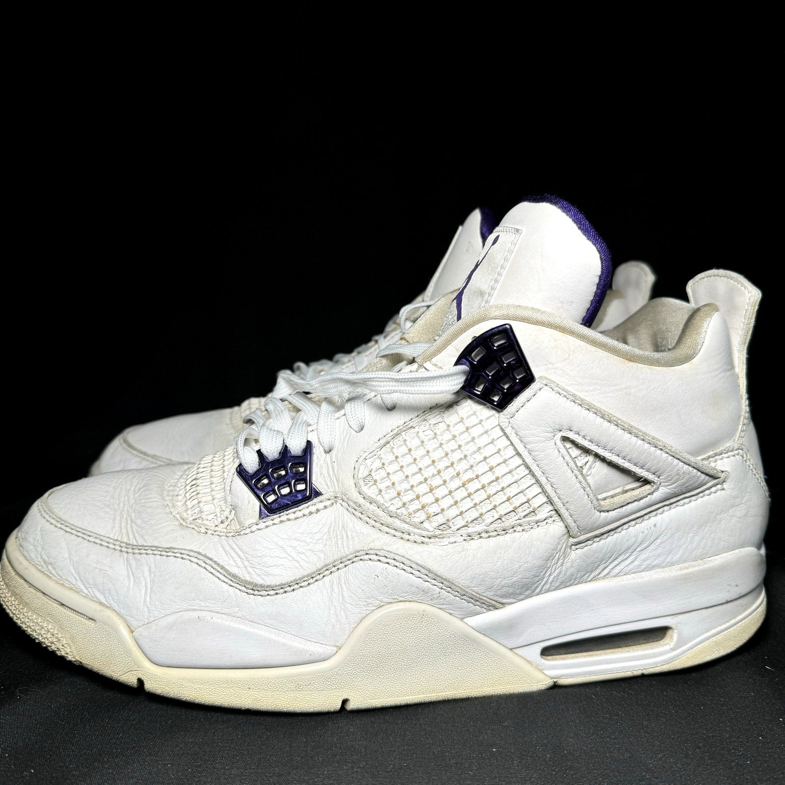 Air Jordan 4 Retro Purple Metallic Men's Shoes - Size 11.5