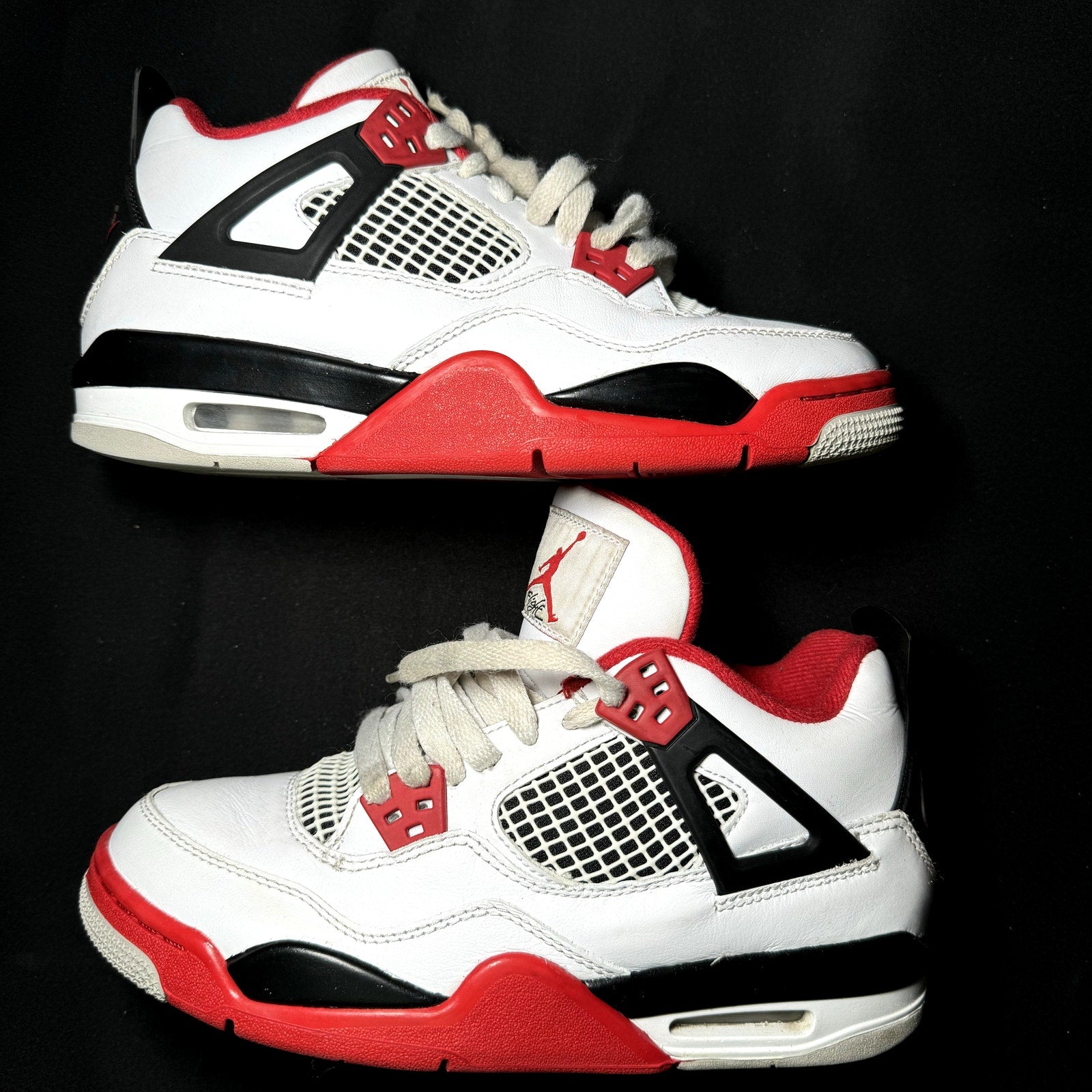 Air Jordan 4 Retro OG GS Fire Red 2020 Kids Shoes  - Size 5.5