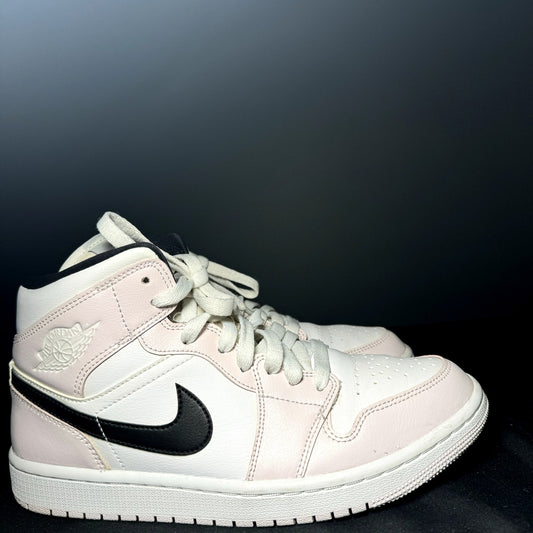 Air Jordan 1 Mid Barely Rose Women's Shoes - Size 9