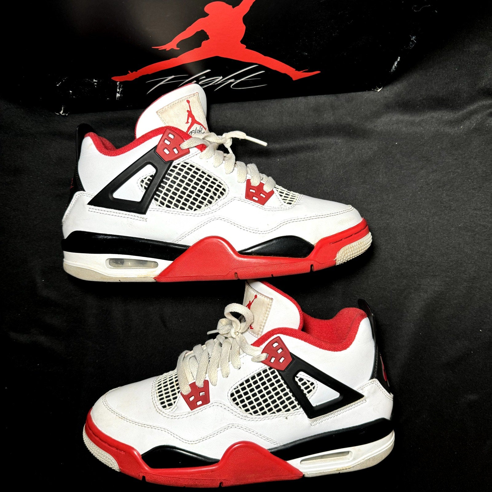 Air Jordan 4 Retro OG GS Fire Red 2020 Kids Shoes - Size 7