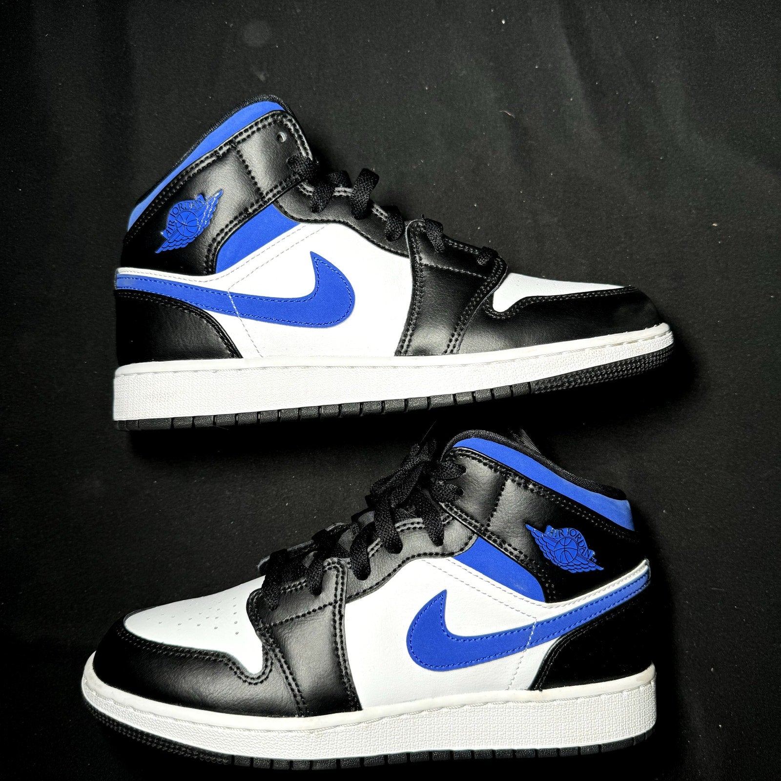 Air Jordan 1 Mid GS Racer Blue 2021 Kids Shoes - Size 6.5