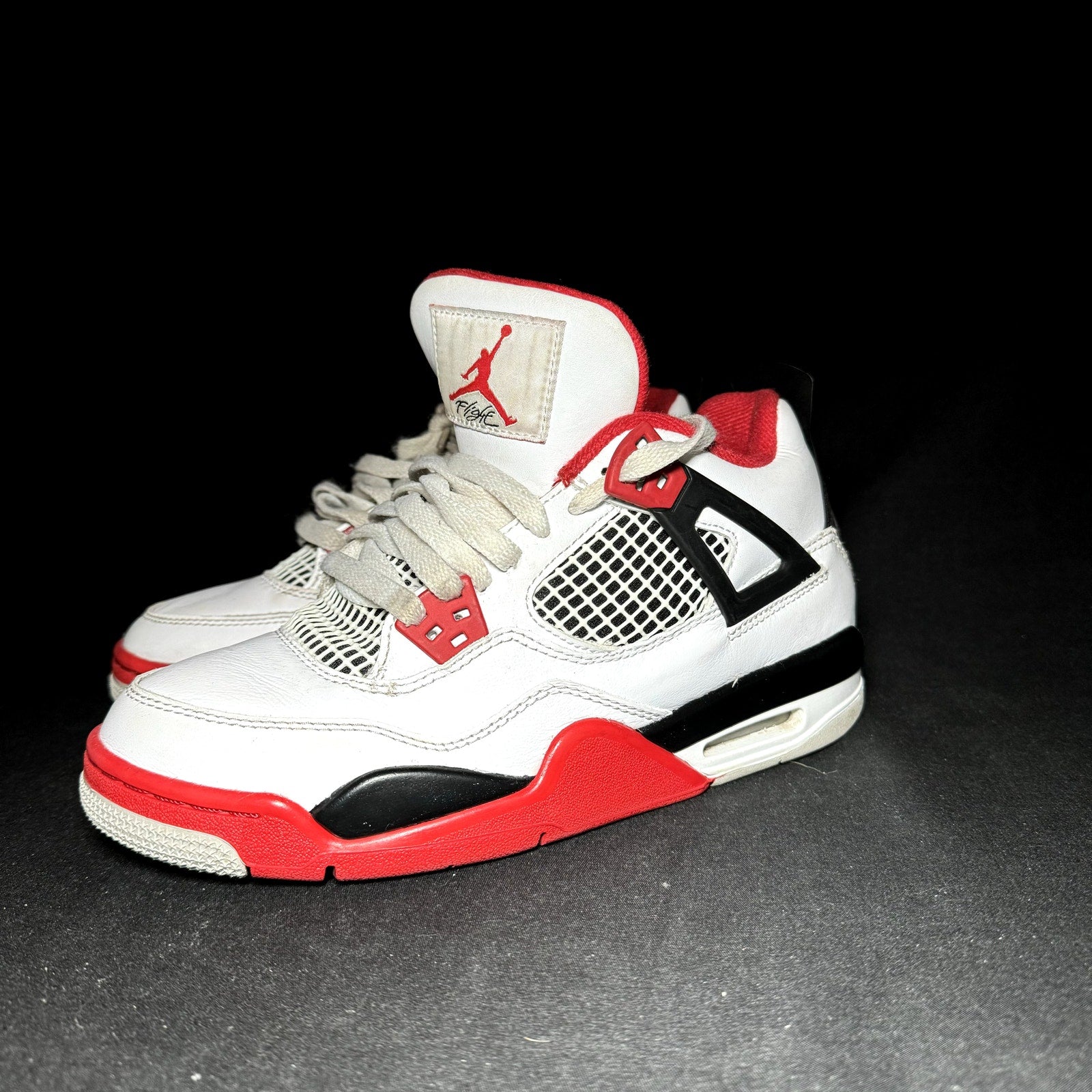 Air Jordan 4 Retro OG GS Fire Red 2020 Kids Shoes  - Size 5.5