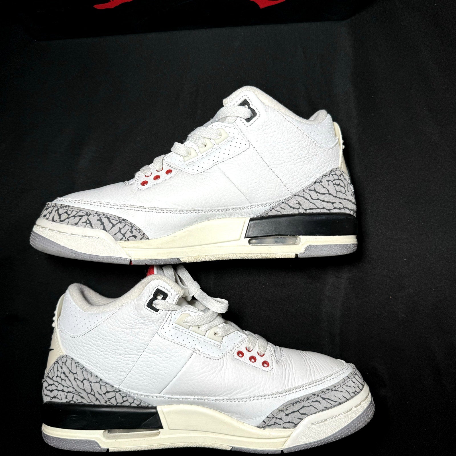 Air Jordan 3 Retro GS White Cement Reimagined Kids Shoes - Size 7