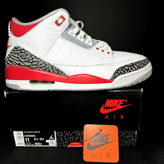 Air Jordan 3 Retro Fire Red 2022 Men's Shoes - Size 11