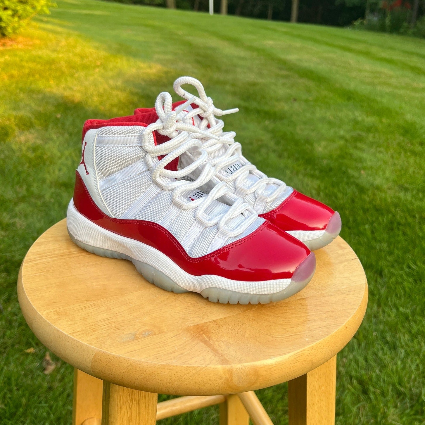 Air Jordan 11 Retro GS Cherry Kids Shoes - Size 4.5