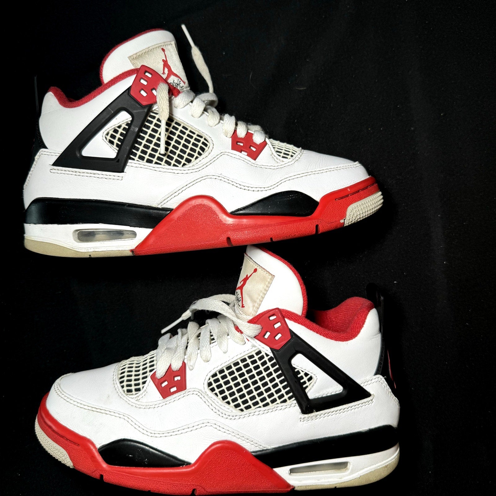 Air Jordan 4 Retro OG GS Fire Red 2020 Kids Shoes - Size 6