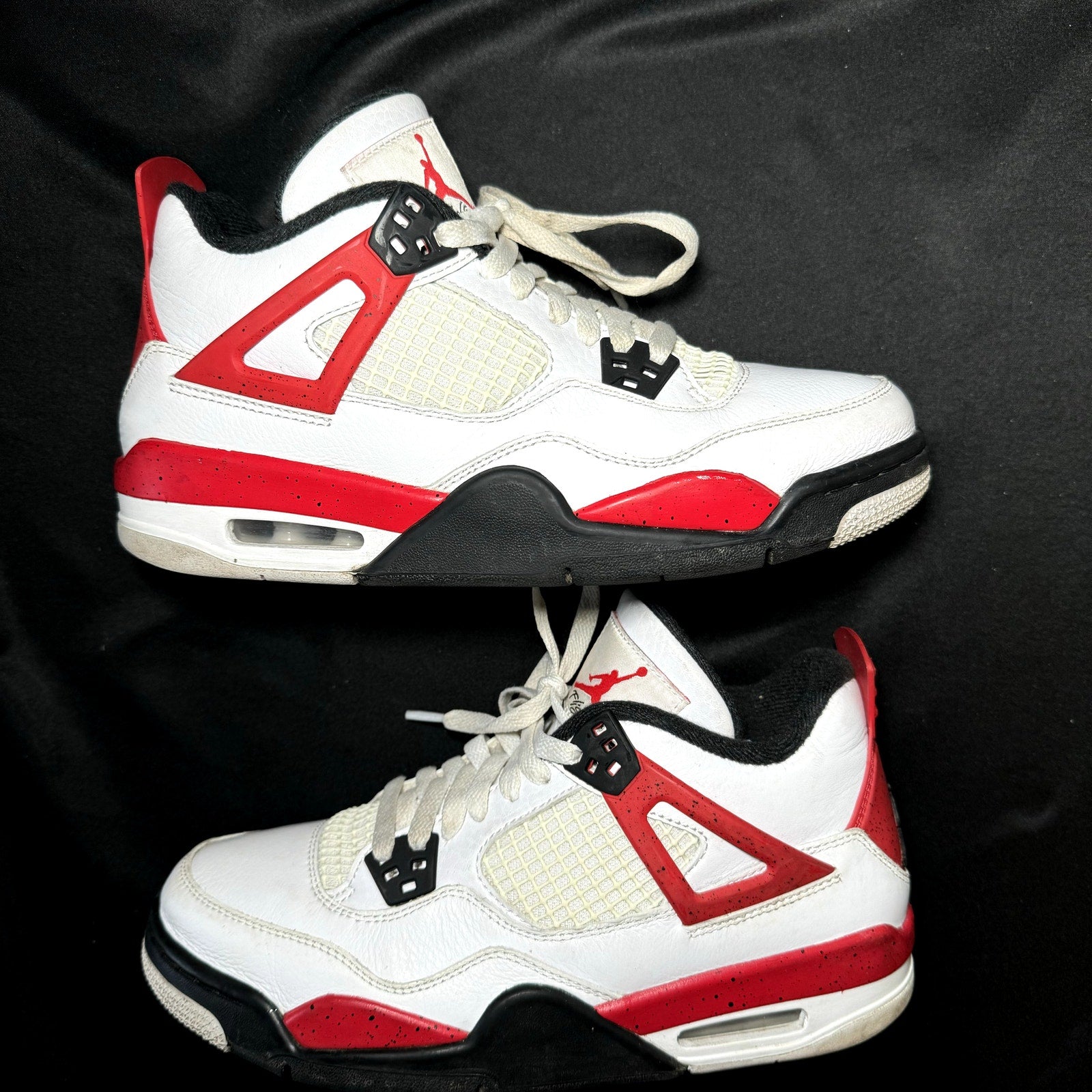 Air Jordan 4 Retro GS Red Cement Kids Shoes - Size 6.5