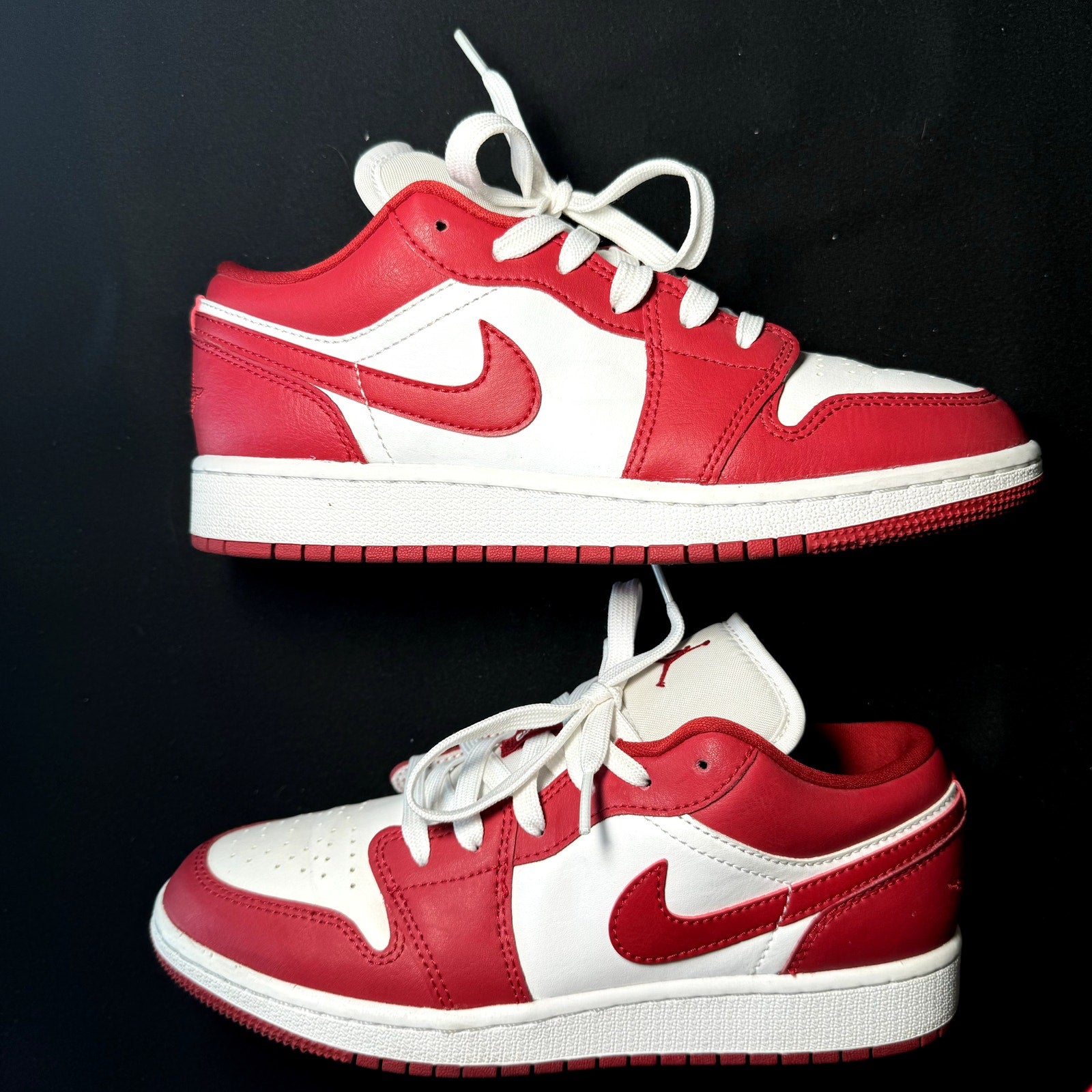 Air Jordan 1 Low GS Gym Red Kids Shoes - Size 4.5