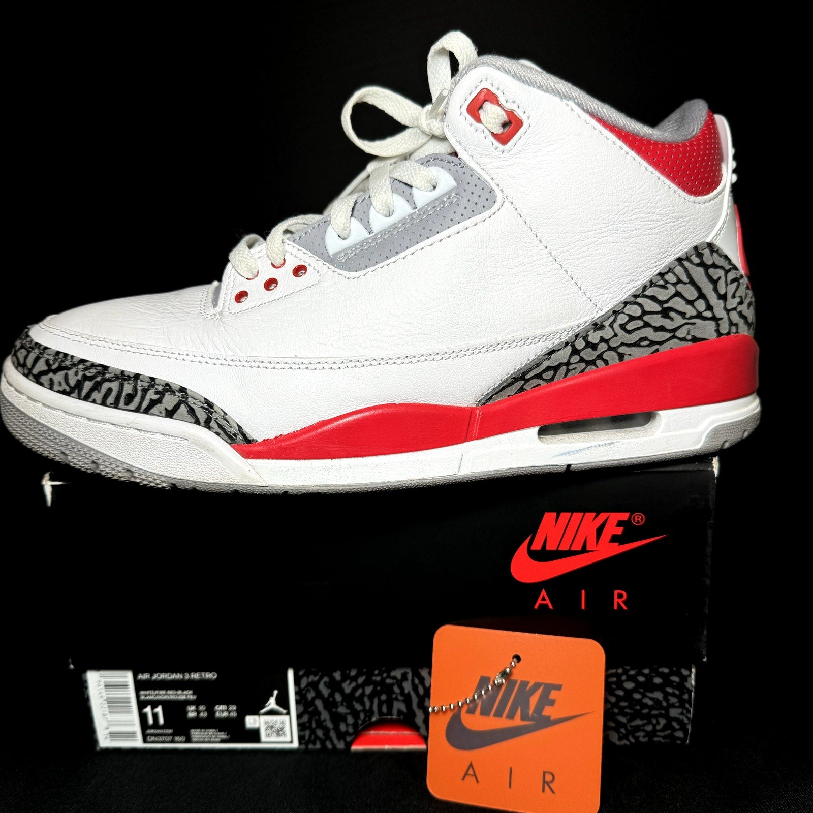 Air Jordan 3 Retro Fire Red 2022 Men's Shoes - Size 11