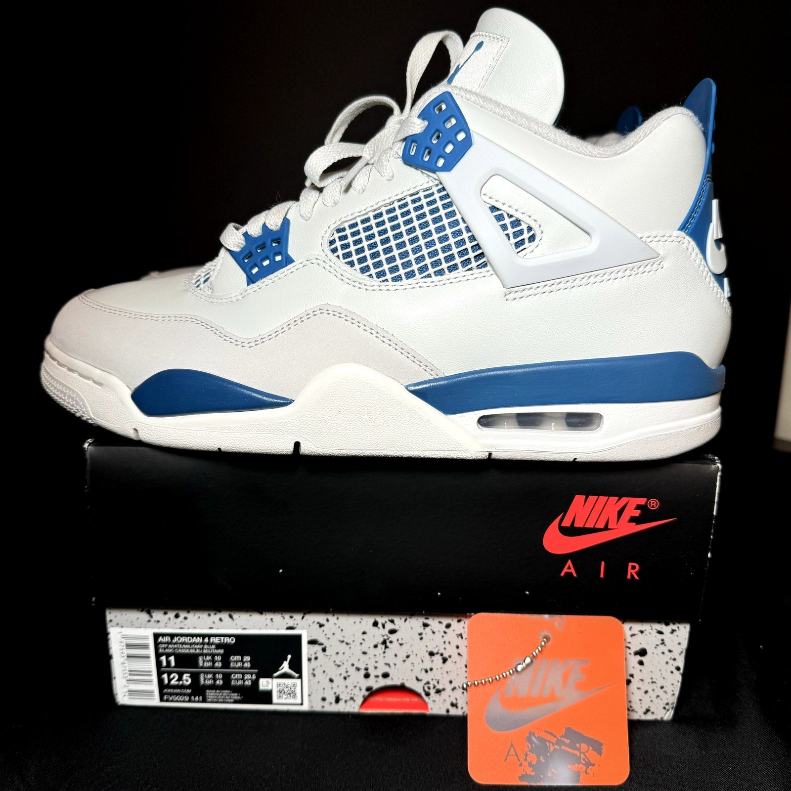 Air Jordan 4 Retro Military Blue 2024 Men's Shoes - Size 11