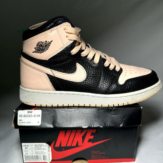 Air Jordan 1 Retro High OG GS Crimson Tint Kids Shoes - Size 6.5