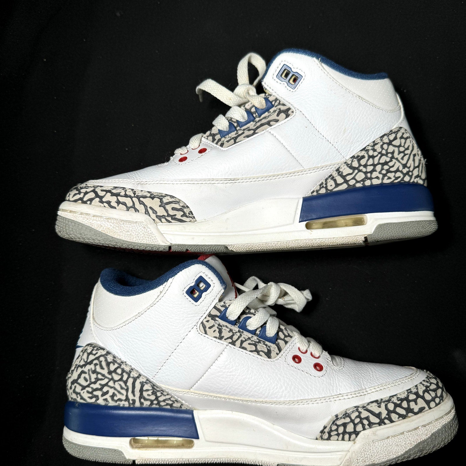 Air Jordan 3 Retro OG BG True Blue 2016 Kids Shoes - Size 6.5