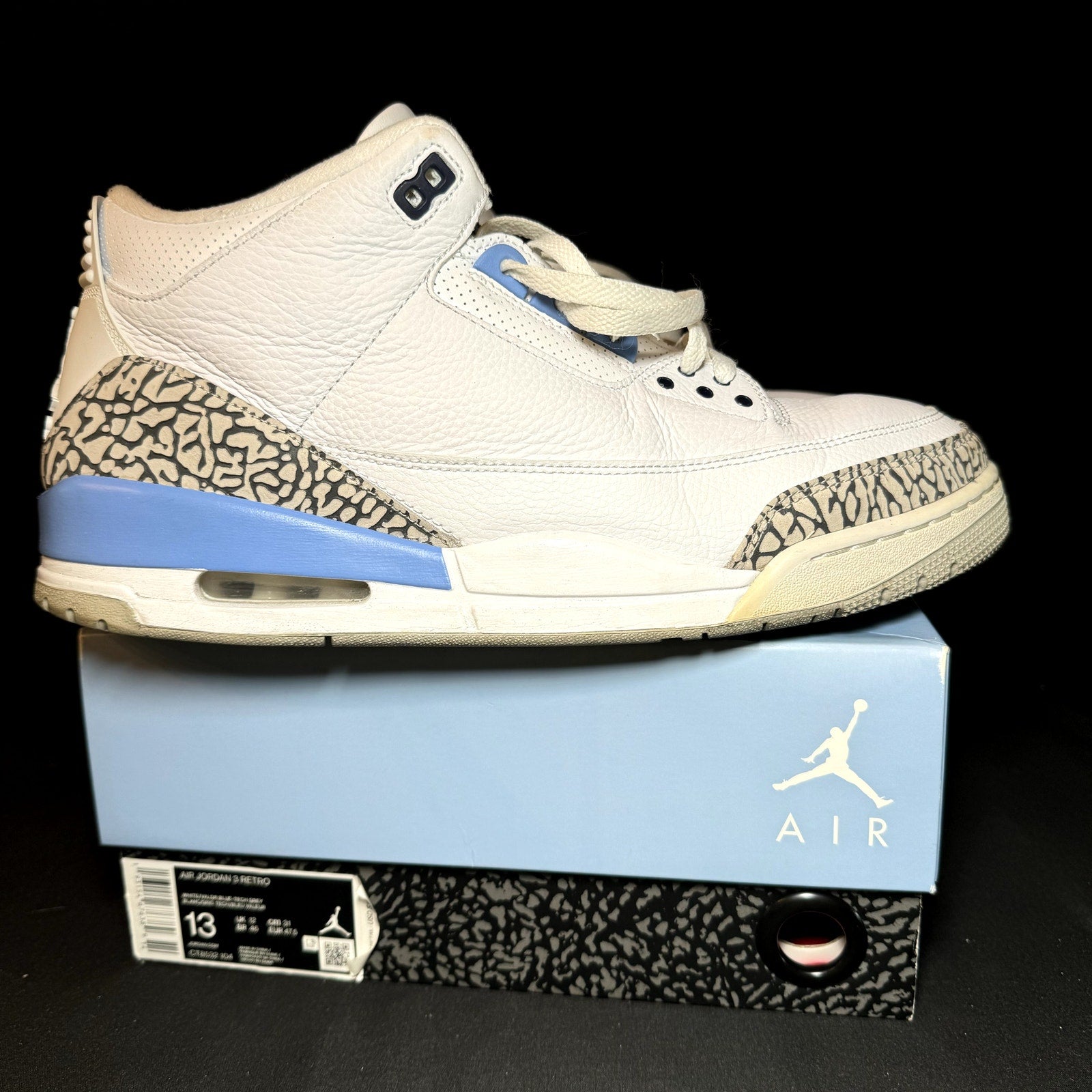 Air Jordan 3 Retro UNC 2020 Men's Shoes - Size 13