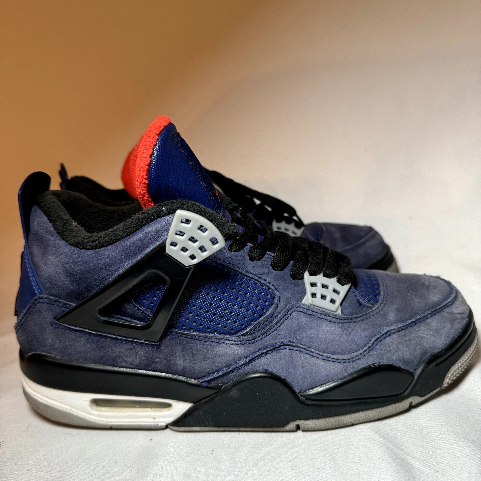 Air Jordan 4 Retro Winter Loyal Blue Men's Shoes - Size 9