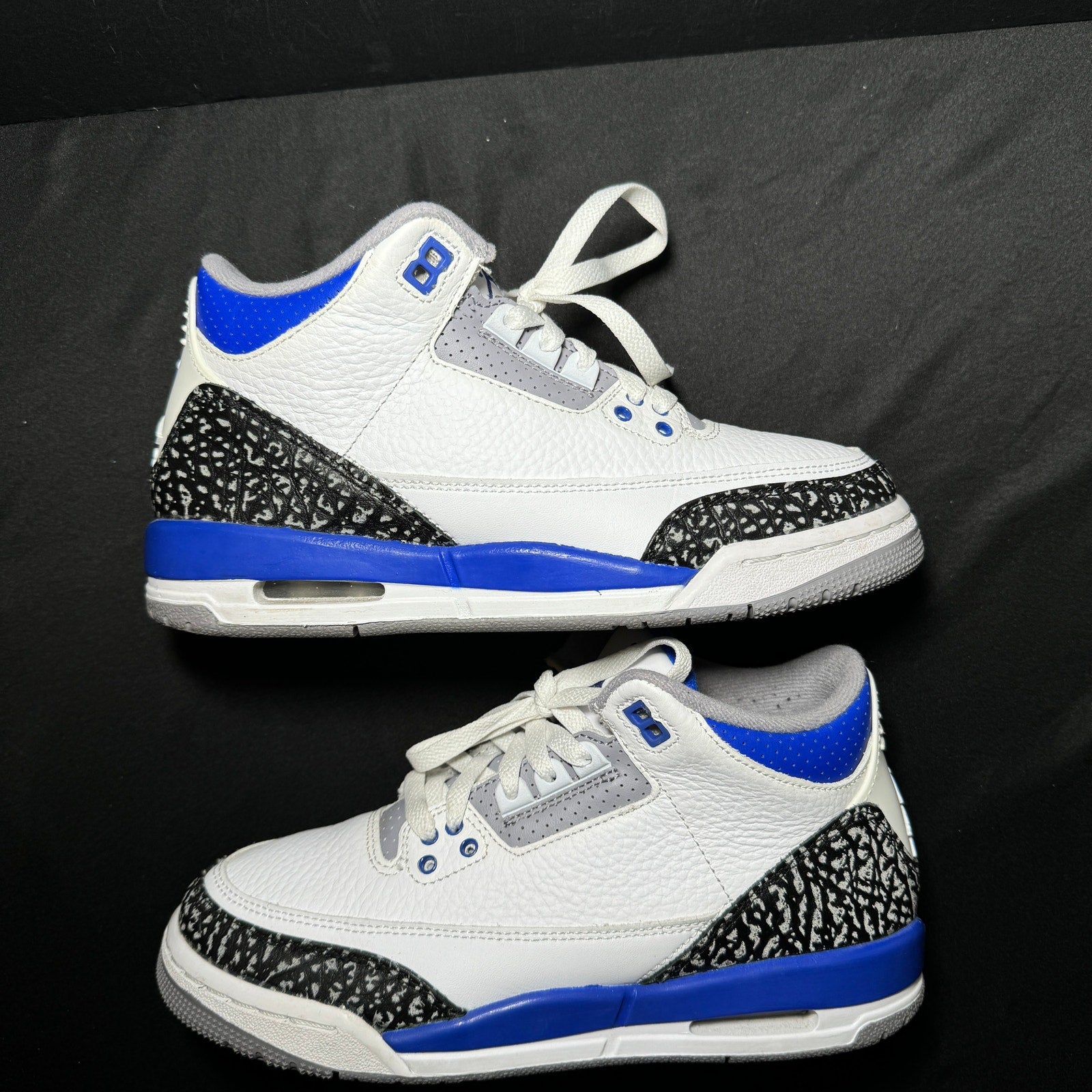 Air Jordan 3 Retro GS Racer Blue Kids Shoes - Size 6