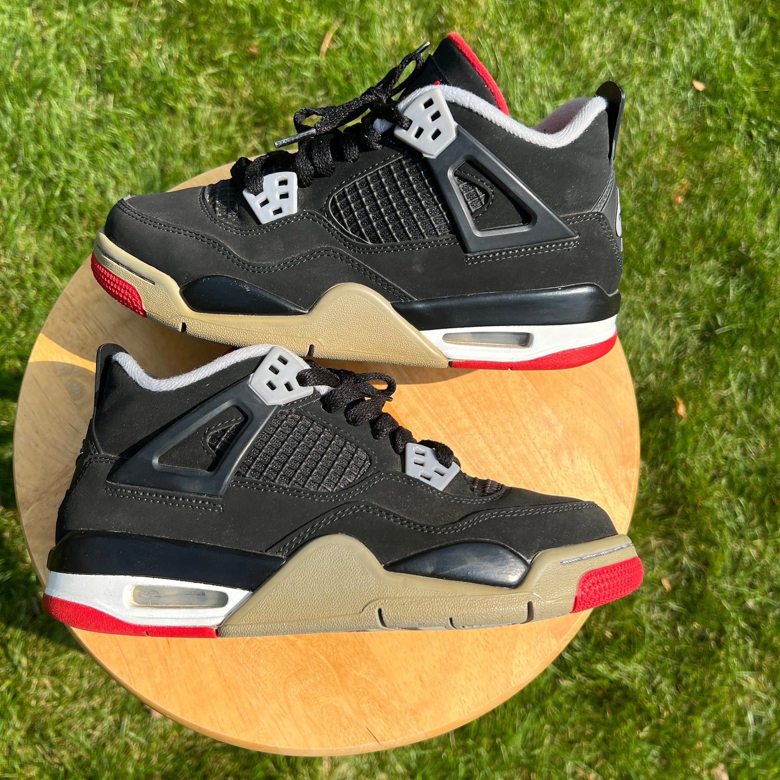 Air Jordan 4 Retro OG GS Bred 2019 Kids Shoes - Size 5