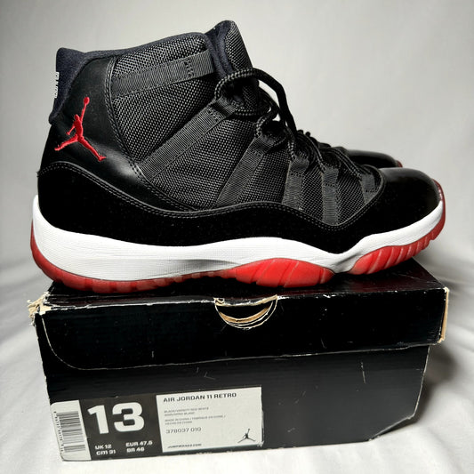 Air Jordan 11 Retro Bred 2012 Men's Shoes - Size 13