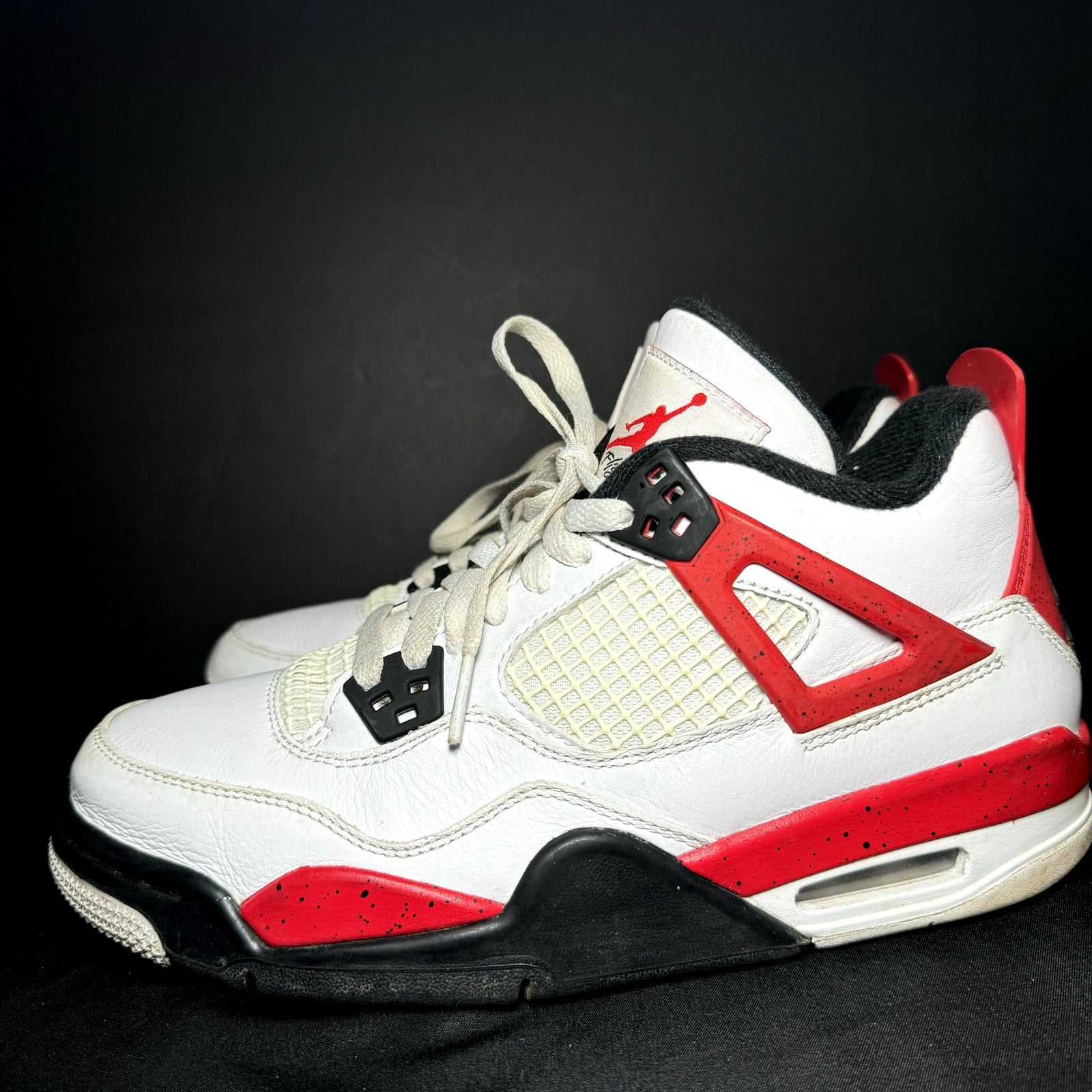 Air Jordan 4 Retro GS Red Cement Kids Shoes - Size 6.5