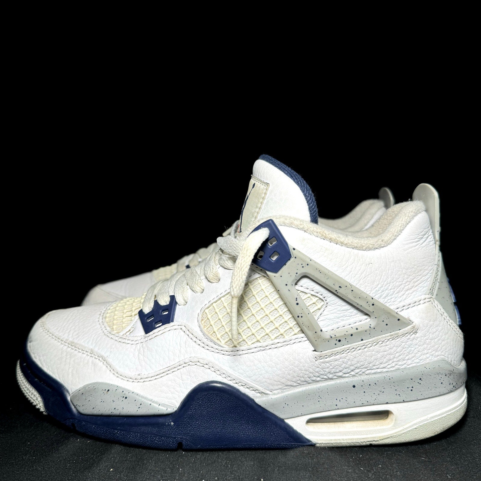 Air Jordan 4 Retro GS Midnight Navy Kids Shoes - Size 7