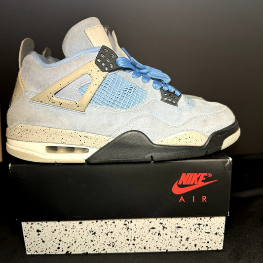 Air Jordan 4 Retro University Blue Men's Shoes - Size 11