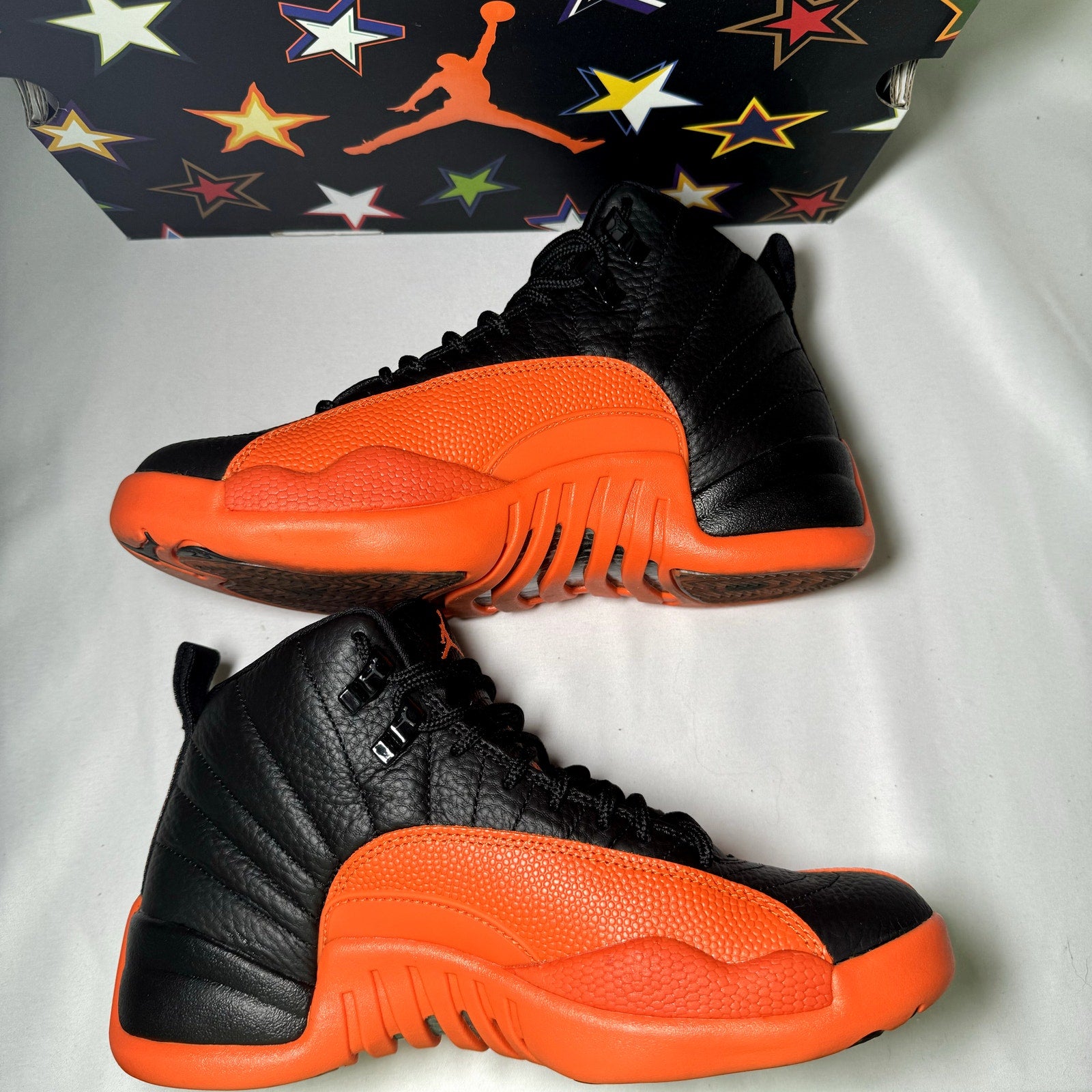 Air Jordan 12 Retro Brilliant Orange Women's Shoes - Size 8