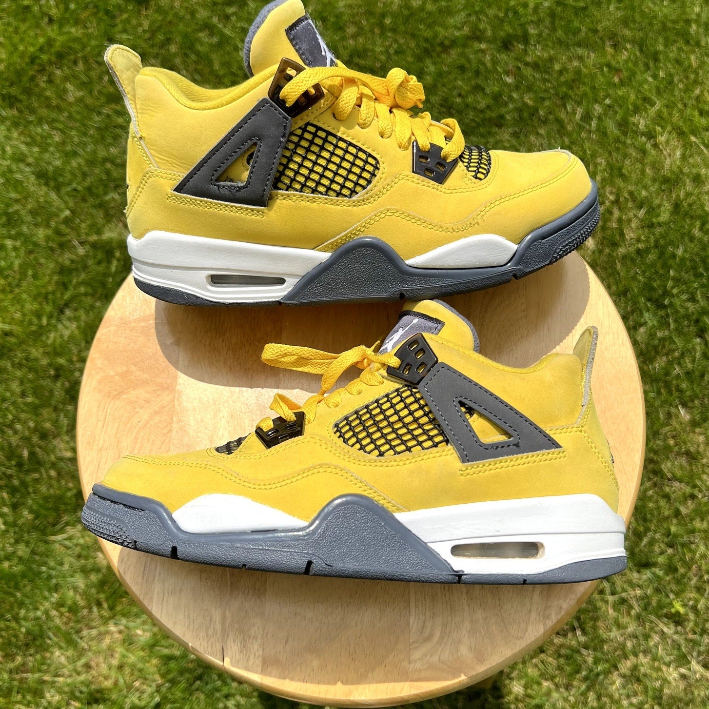 Air Jordan 4 Retro GS Lightning 2021 Kids Shoes - Size 5.5